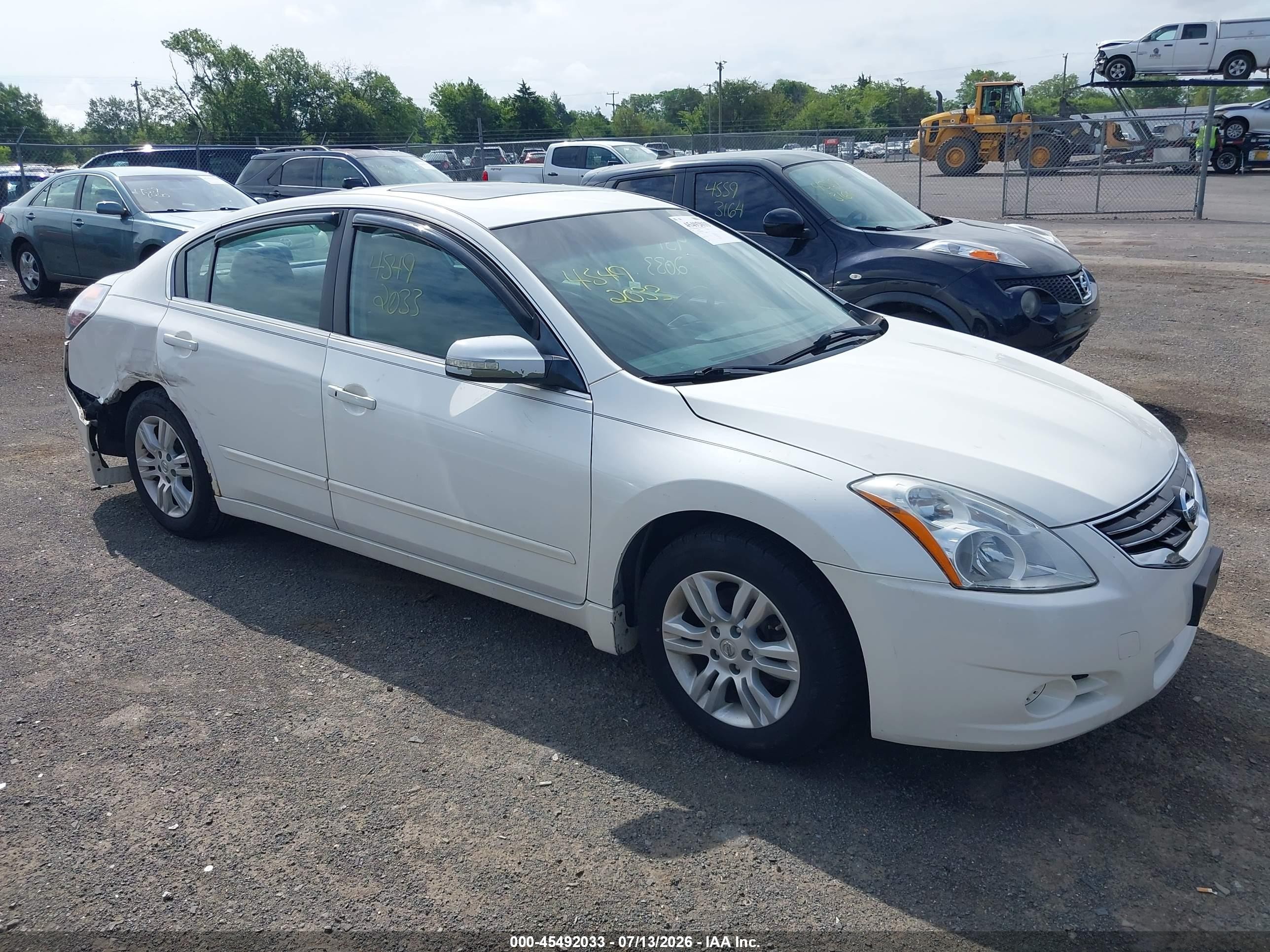 2011 Nissan Altima 2.5 S White vin: 1N4AL2AP6BN472685