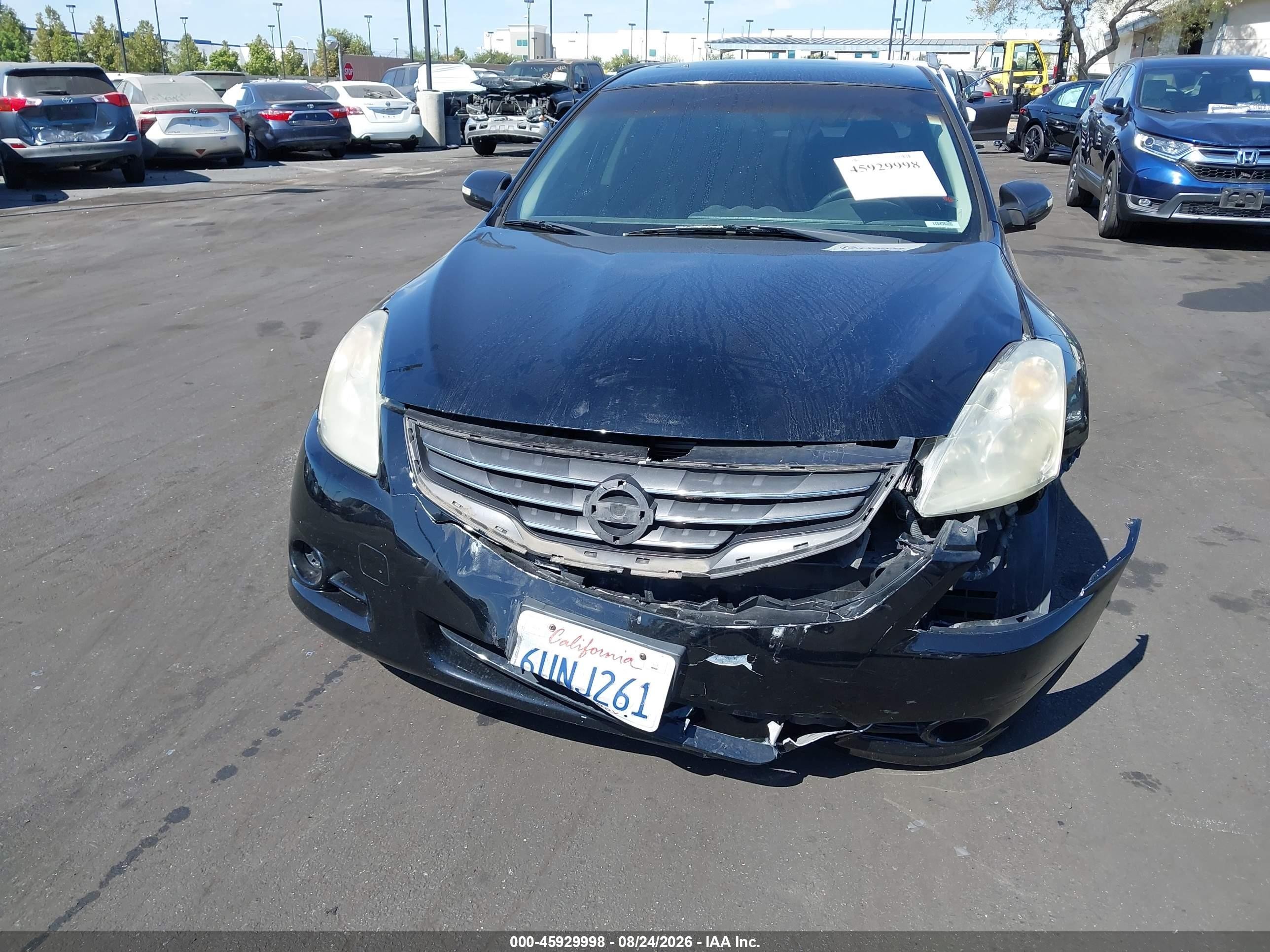 2011 Nissan Altima 2.5 S Black vin: 1N4AL2AP6BN474730
