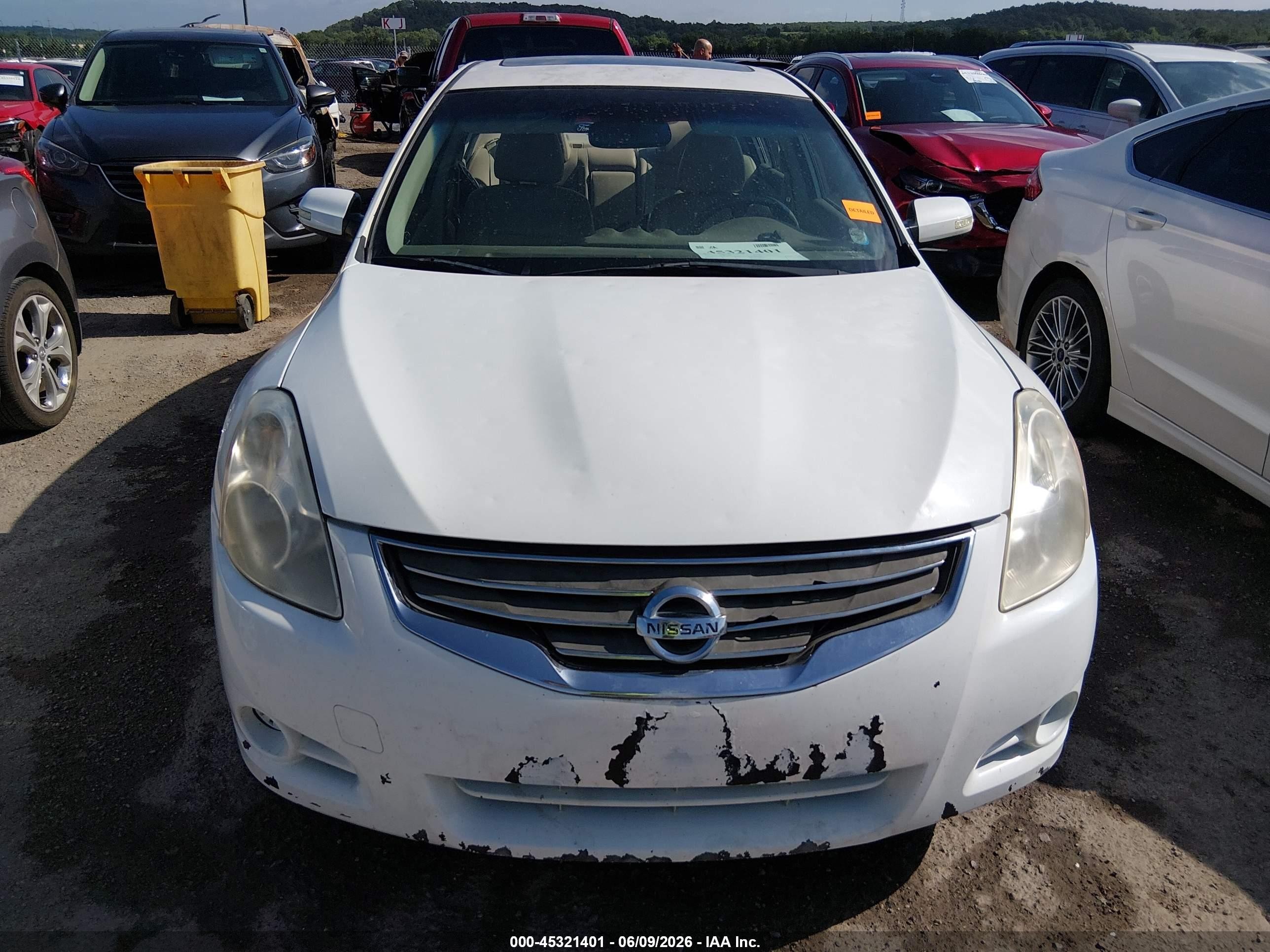 2011 Nissan Altima 2.5 S Белый vin: 1N4AL2AP6BN509041