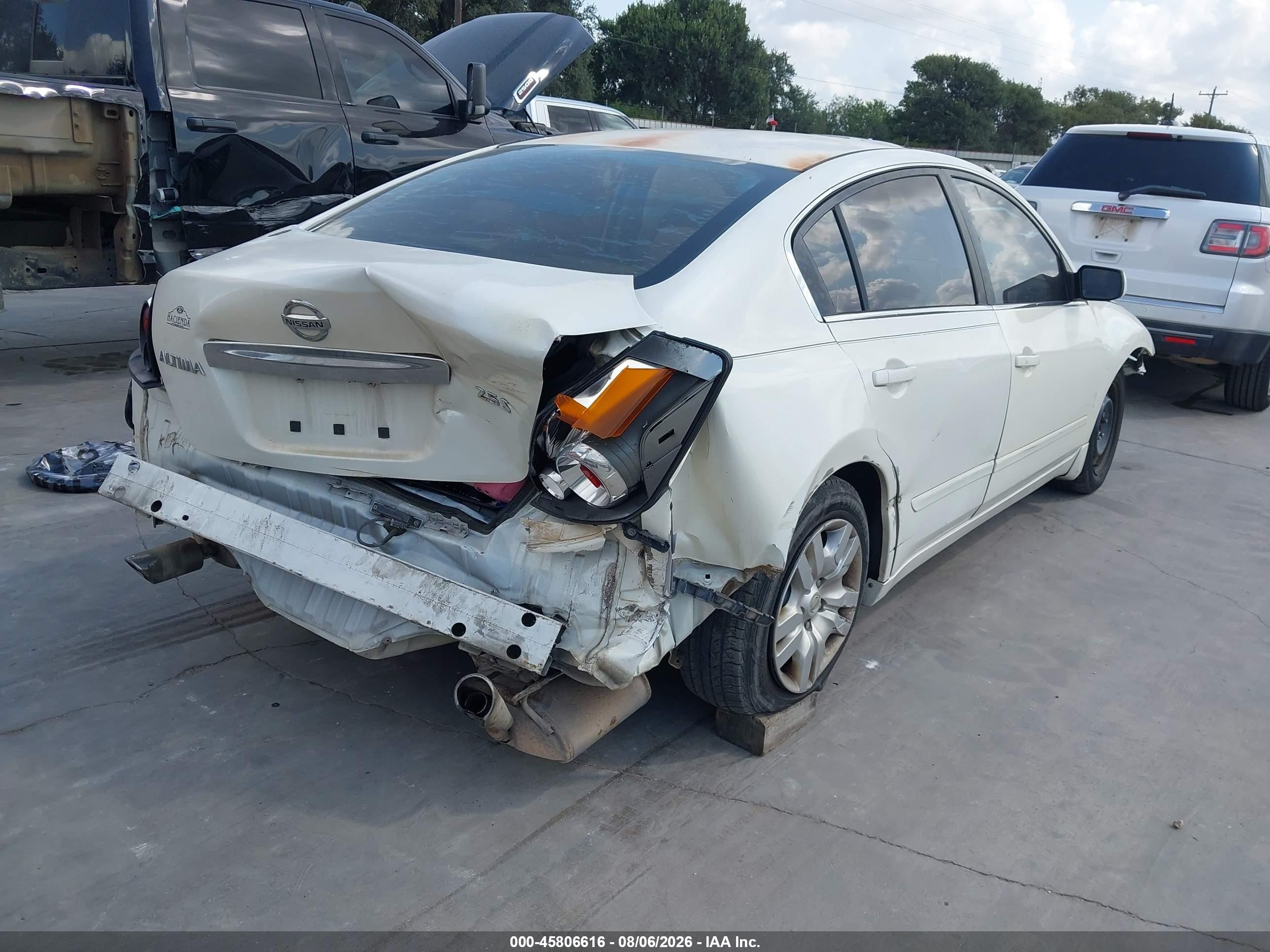 2011 Nissan Altima 2.5 S White vin: 1N4AL2AP6BN509217