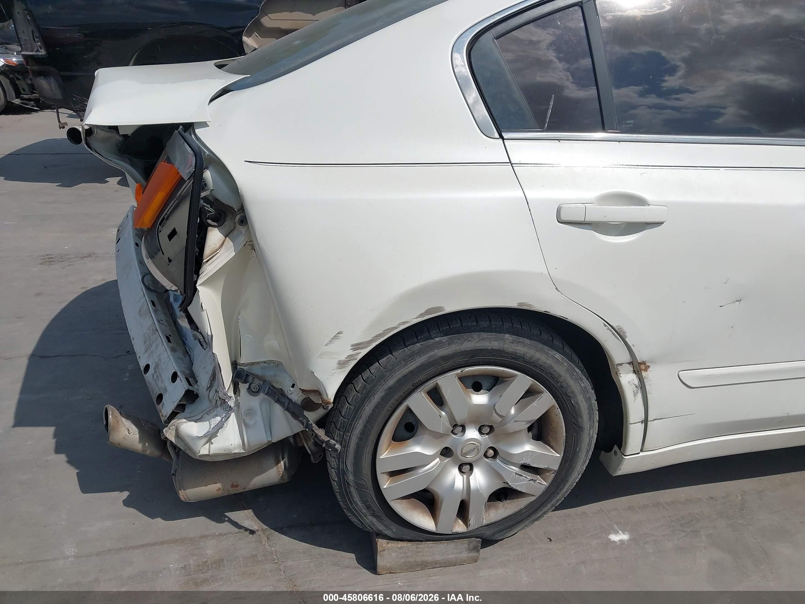 2011 Nissan Altima 2.5 S White vin: 1N4AL2AP6BN509217