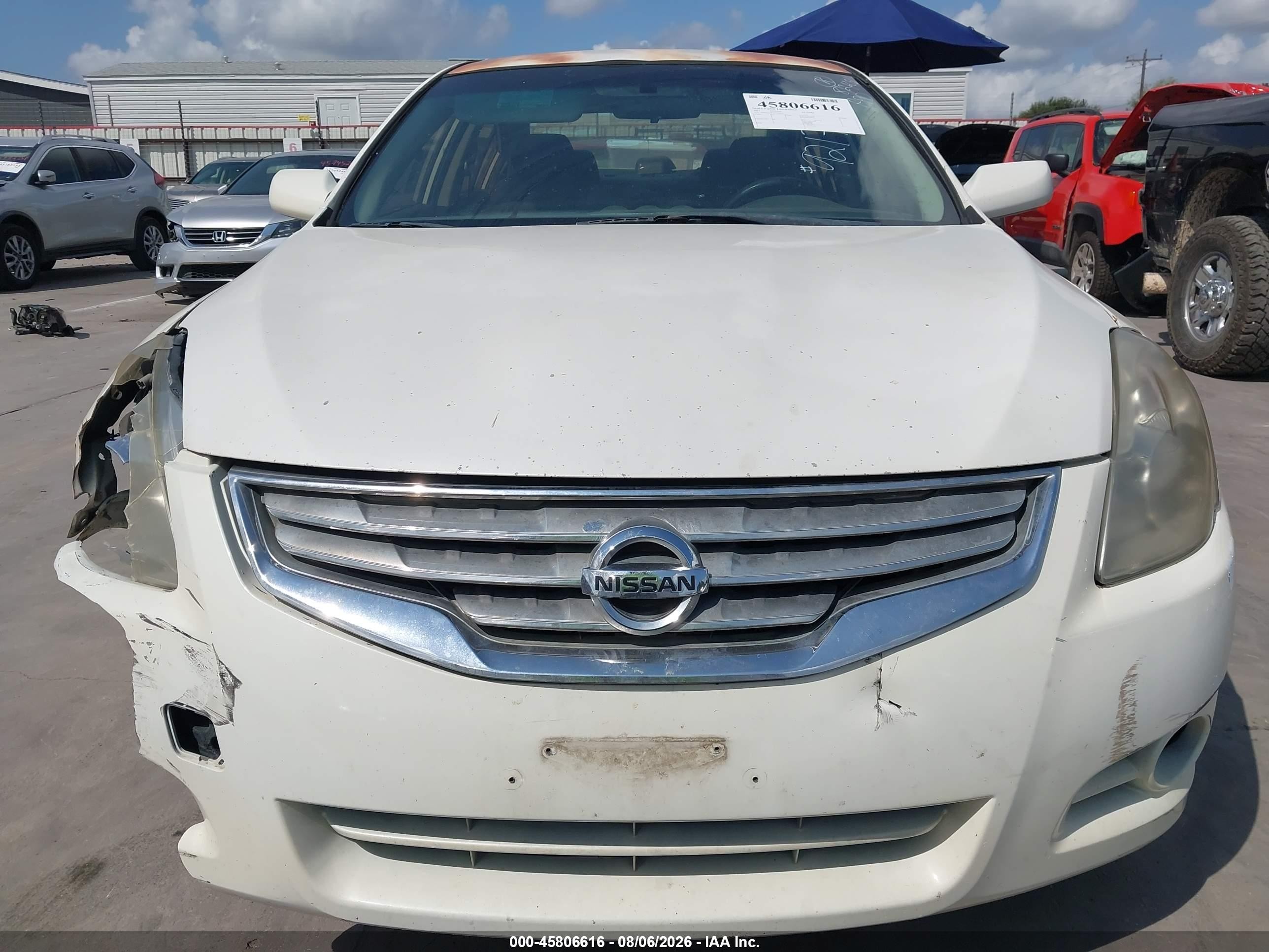 2011 Nissan Altima 2.5 S White vin: 1N4AL2AP6BN509217