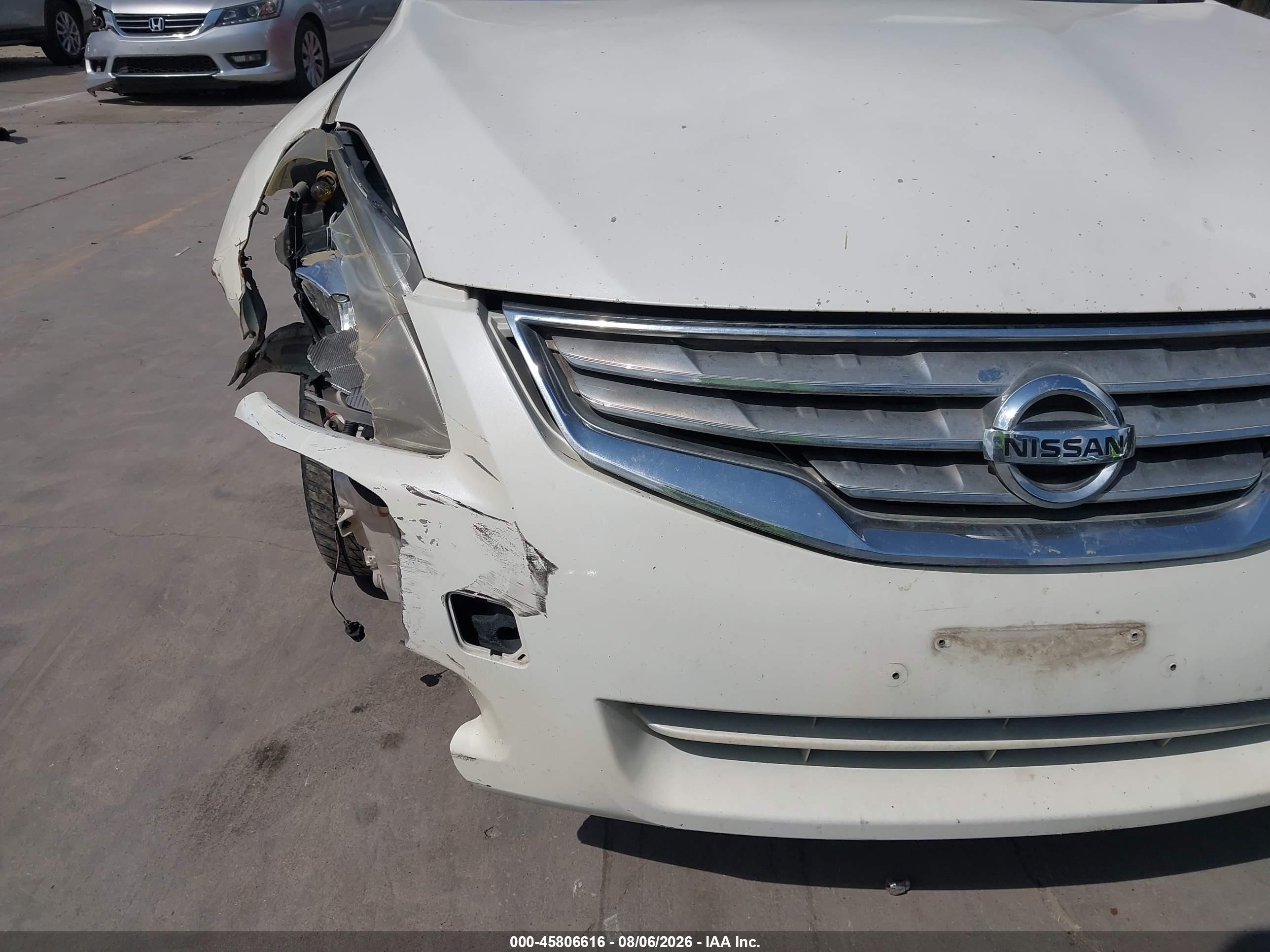 2011 Nissan Altima 2.5 S White vin: 1N4AL2AP6BN509217