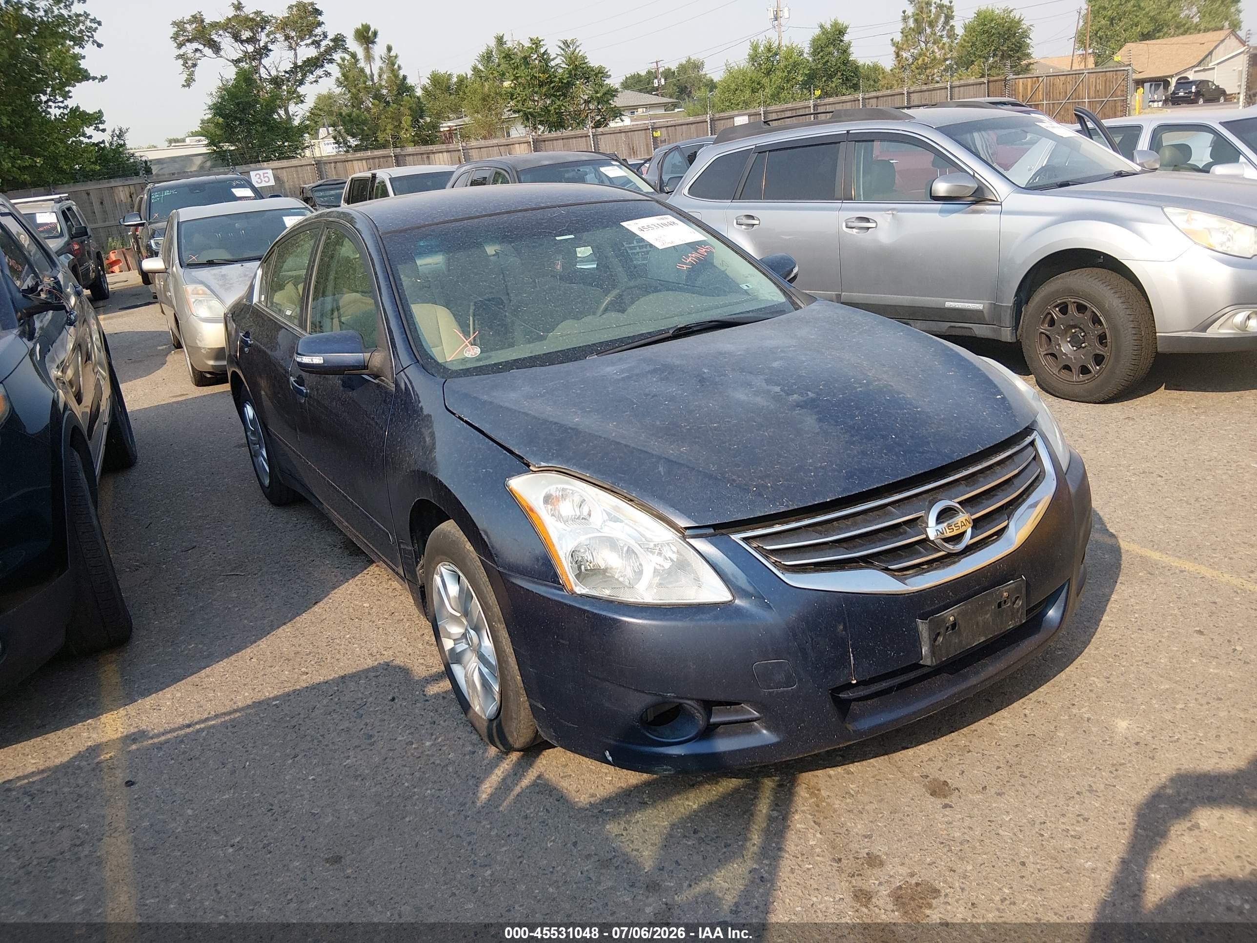 2011 Nissan Altima 2.5 S Blue vin: 1N4AL2AP6BN512070