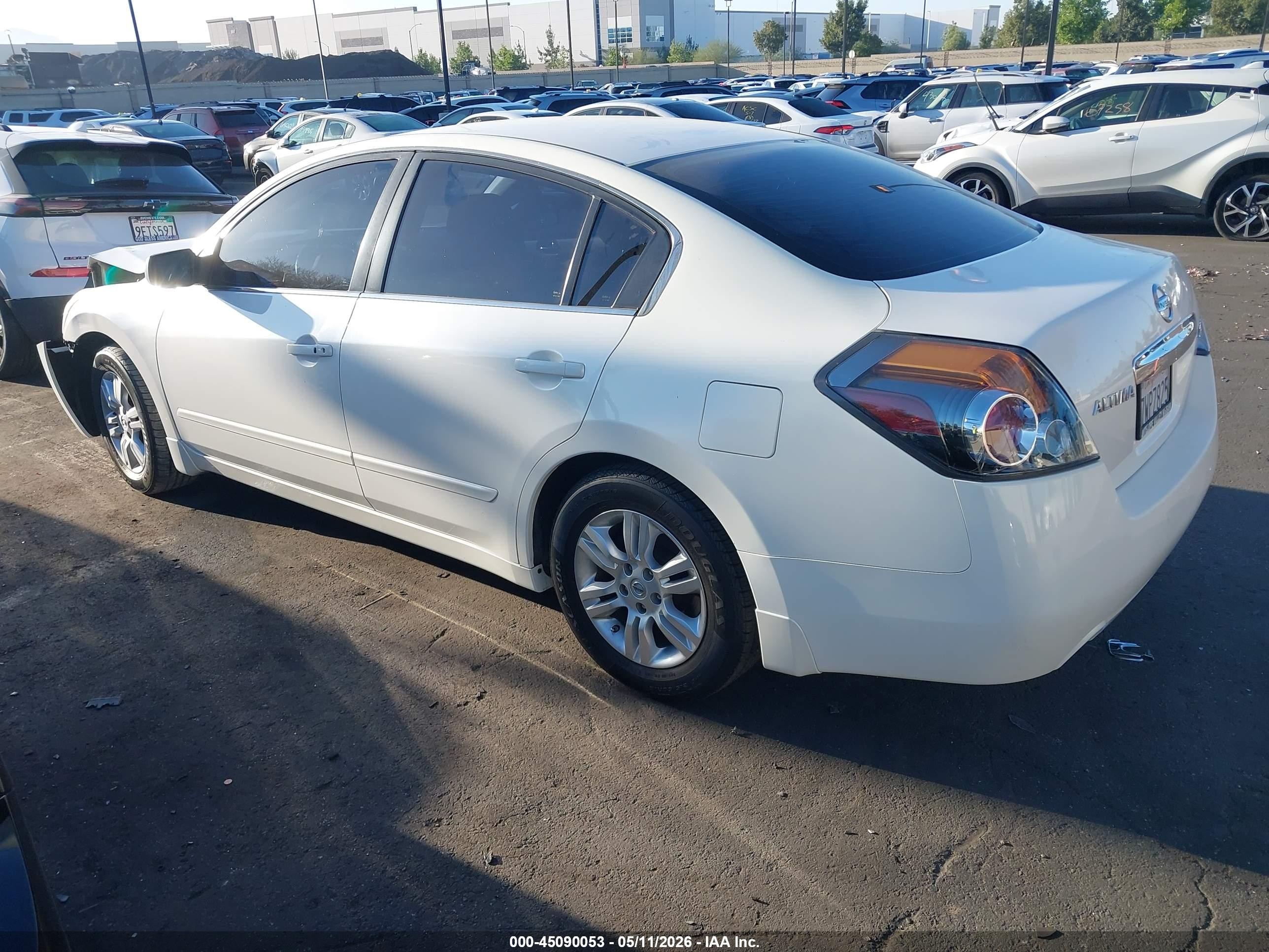 2012 Nissan Altima 2.5 S White vin: 1N4AL2AP6CC102236