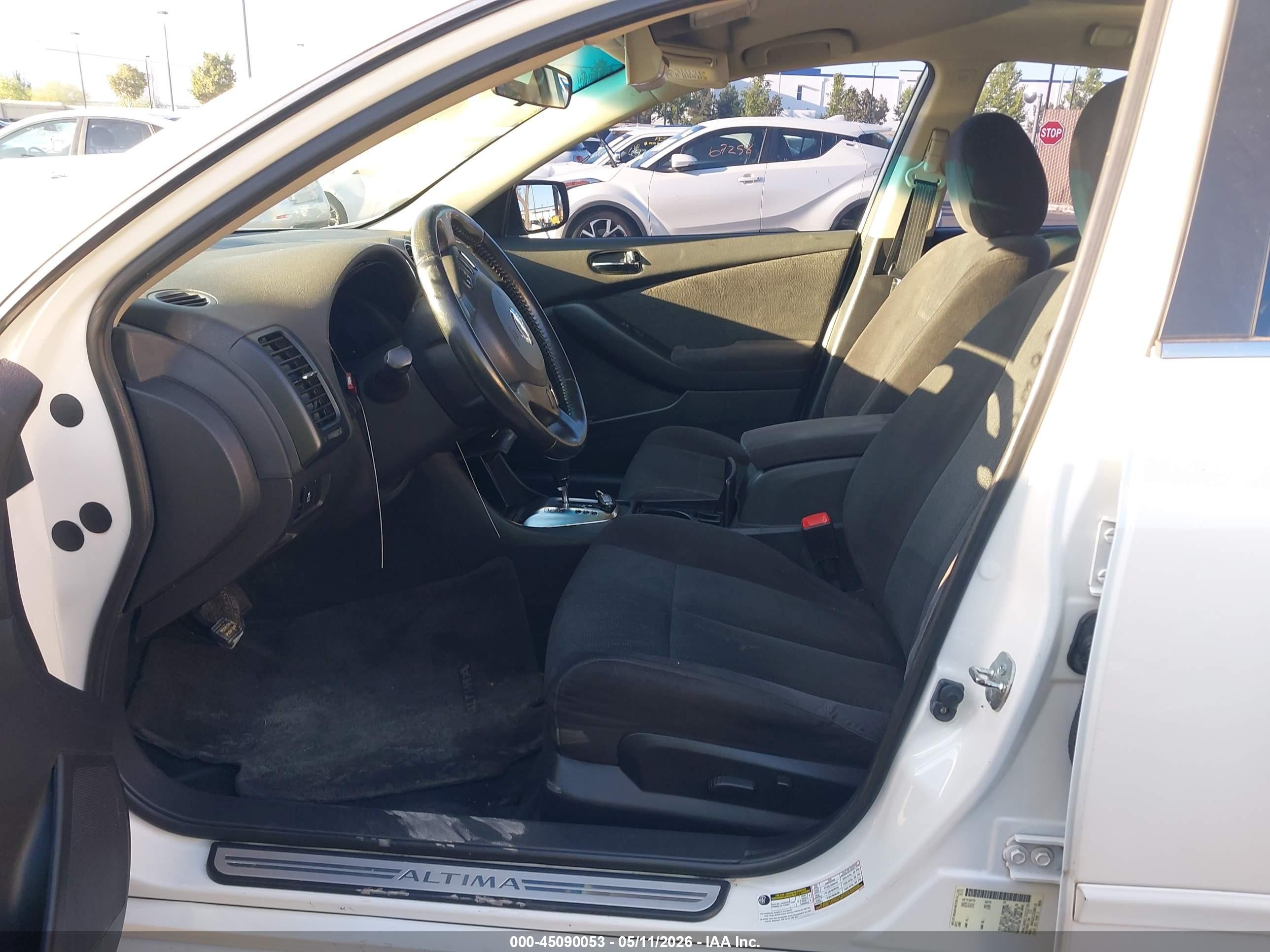 2012 Nissan Altima 2.5 S White vin: 1N4AL2AP6CC102236
