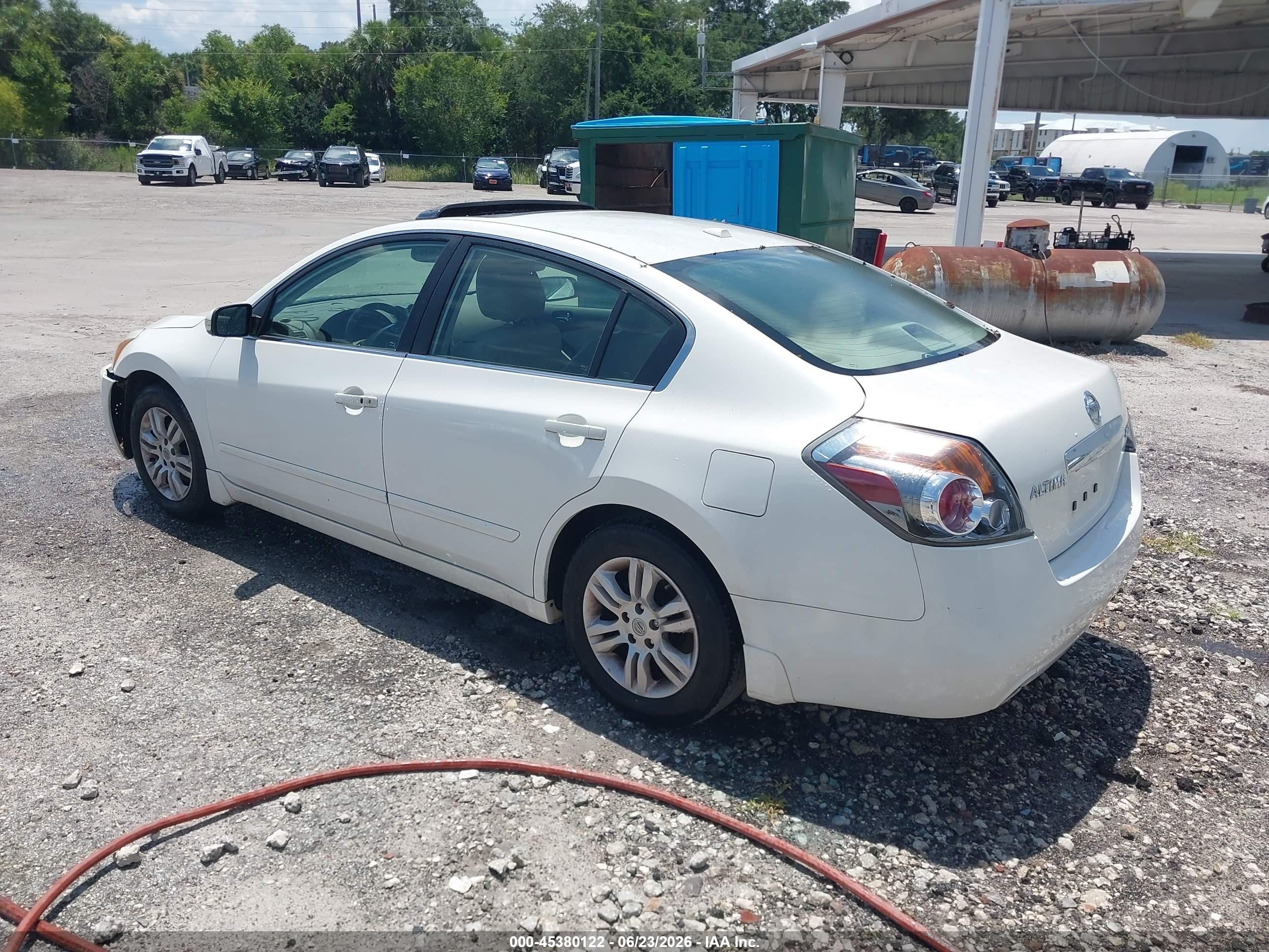 2012 Nissan Altima 2.5 S White vin: 1N4AL2AP6CC132367