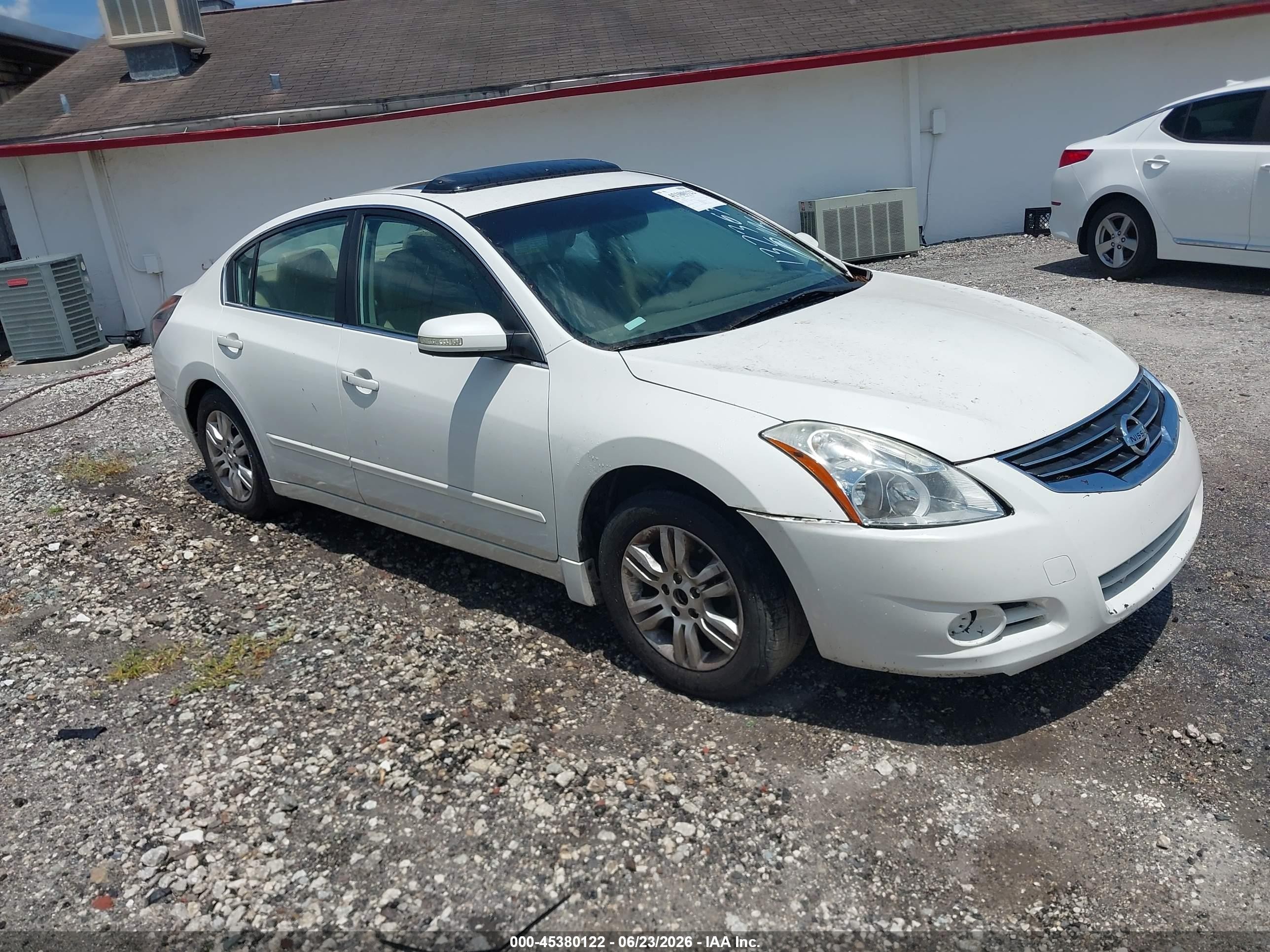 2012 Nissan Altima 2.5 S White vin: 1N4AL2AP6CC132367