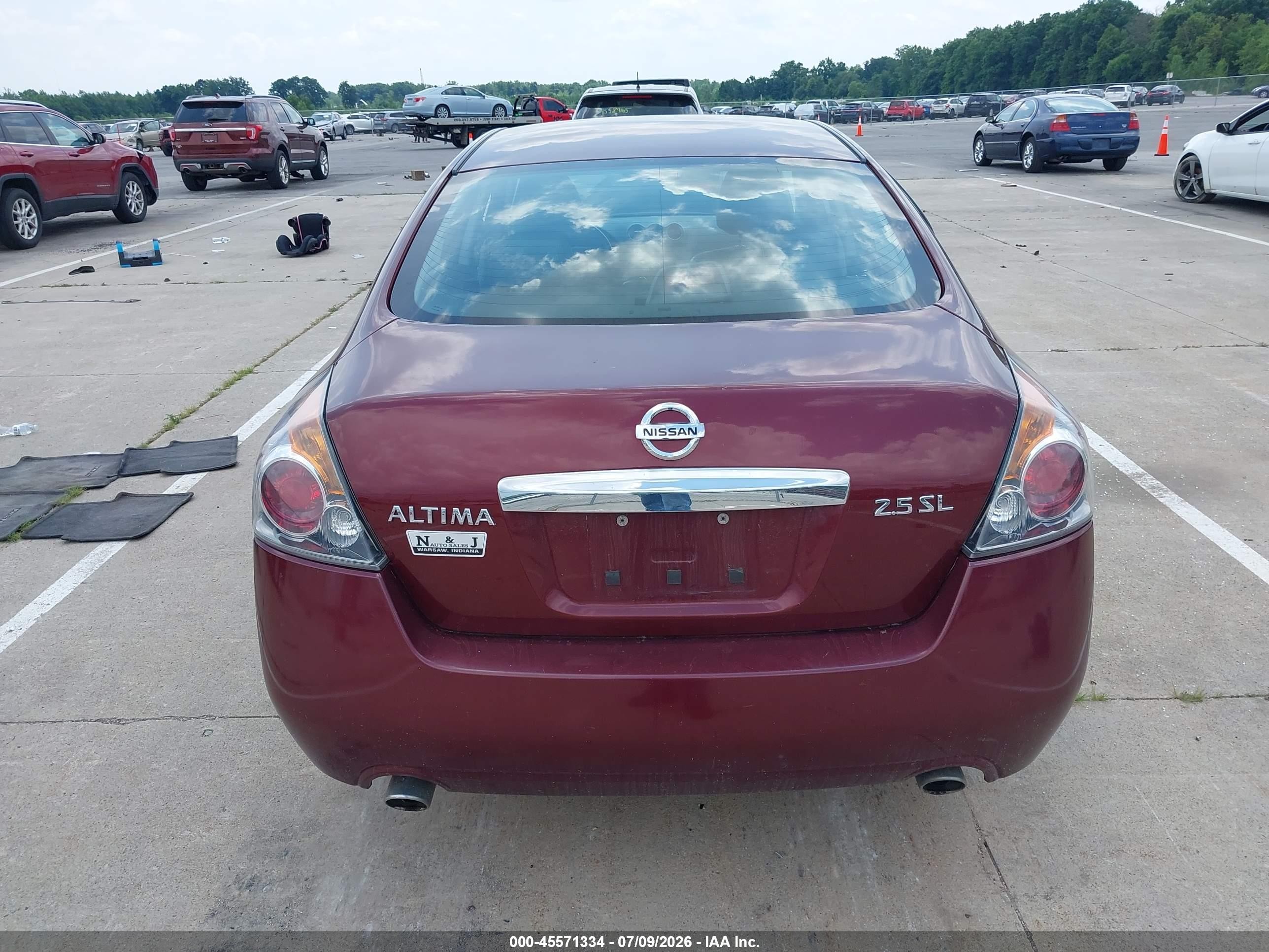 2012 Nissan Altima 2.5 S Maroon vin: 1N4AL2AP6CC134457
