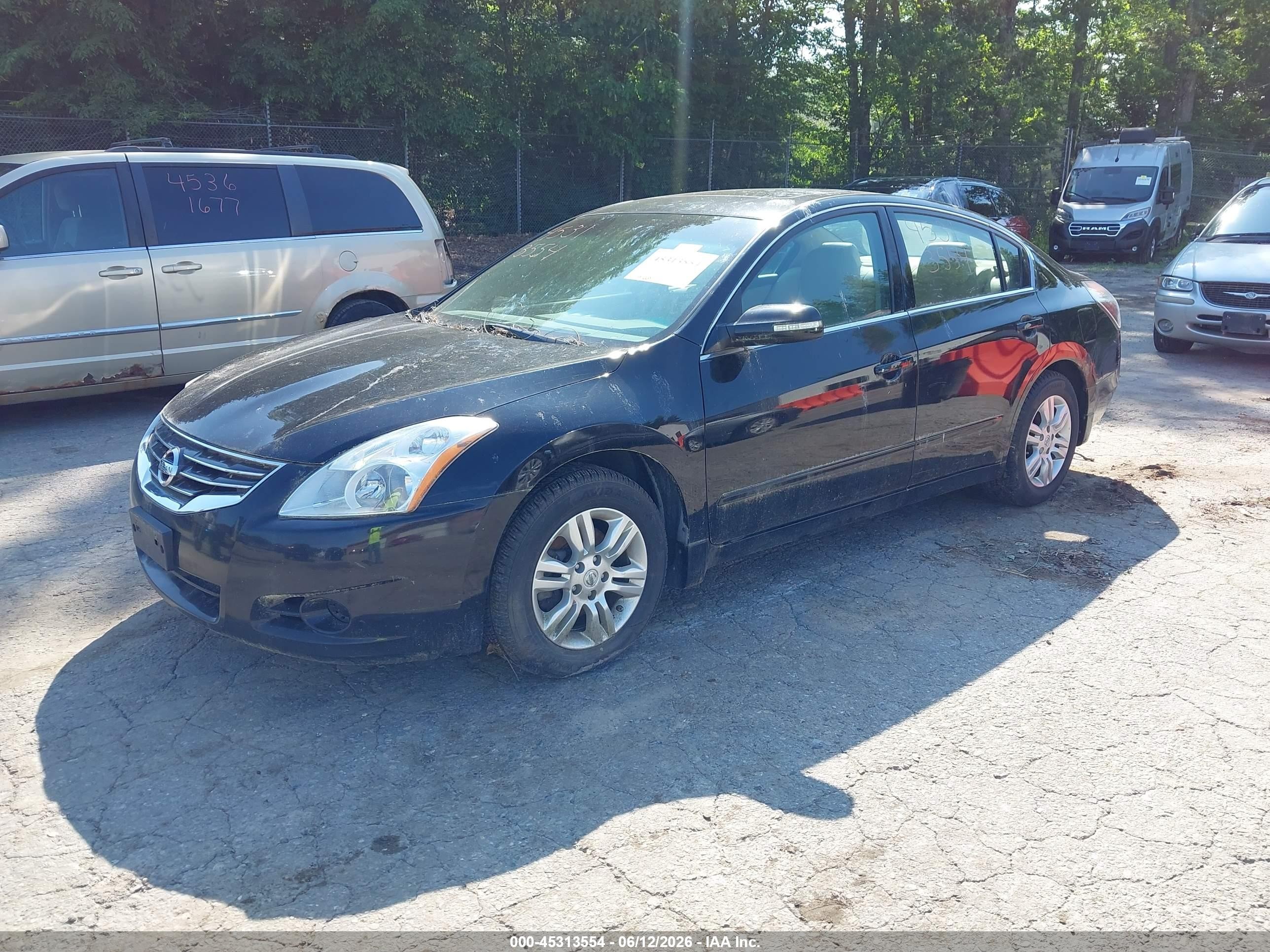 2012 Nissan Altima 2.5 S Black vin: 1N4AL2AP6CC136886