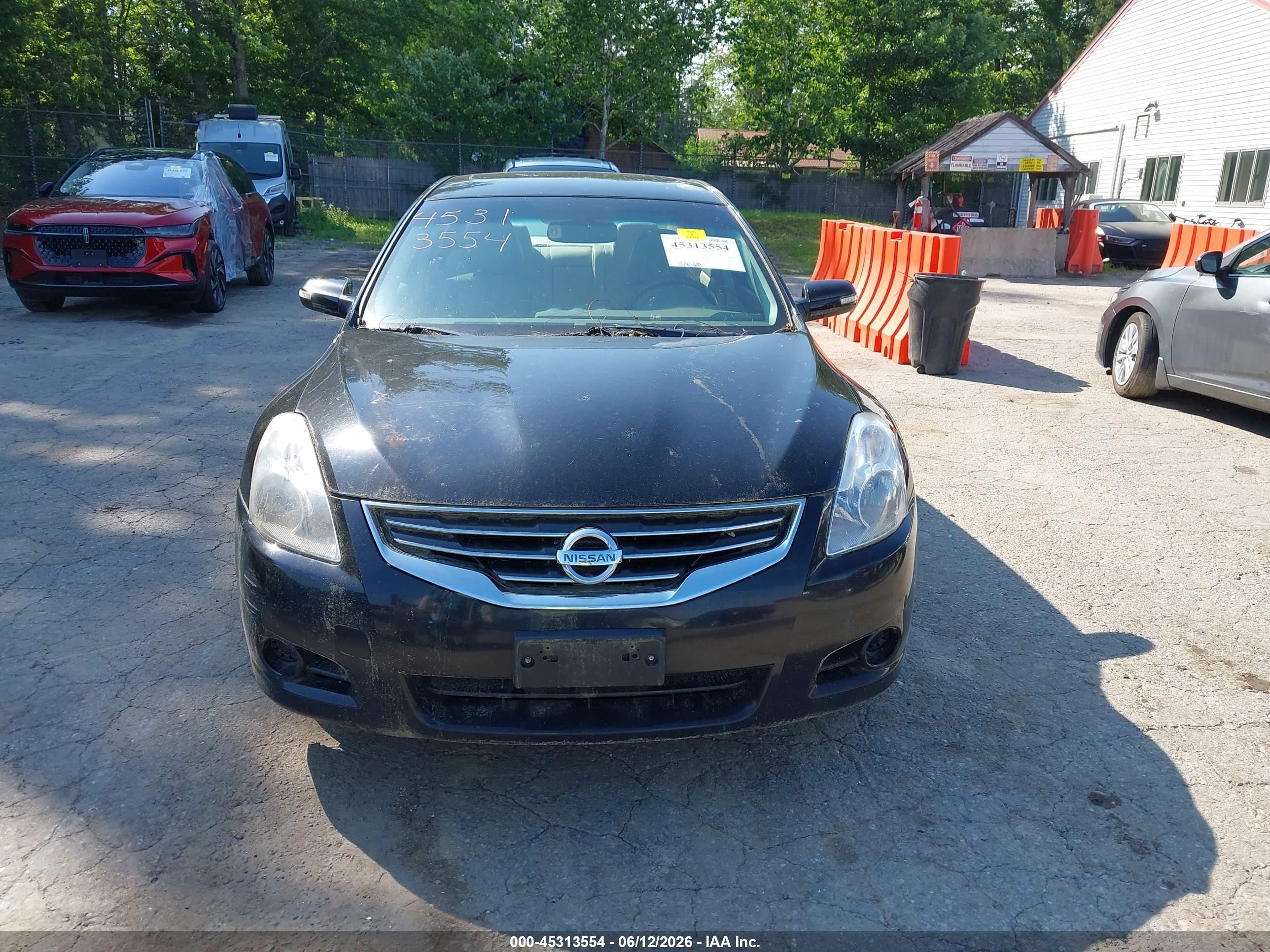 2012 Nissan Altima 2.5 S Black vin: 1N4AL2AP6CC136886