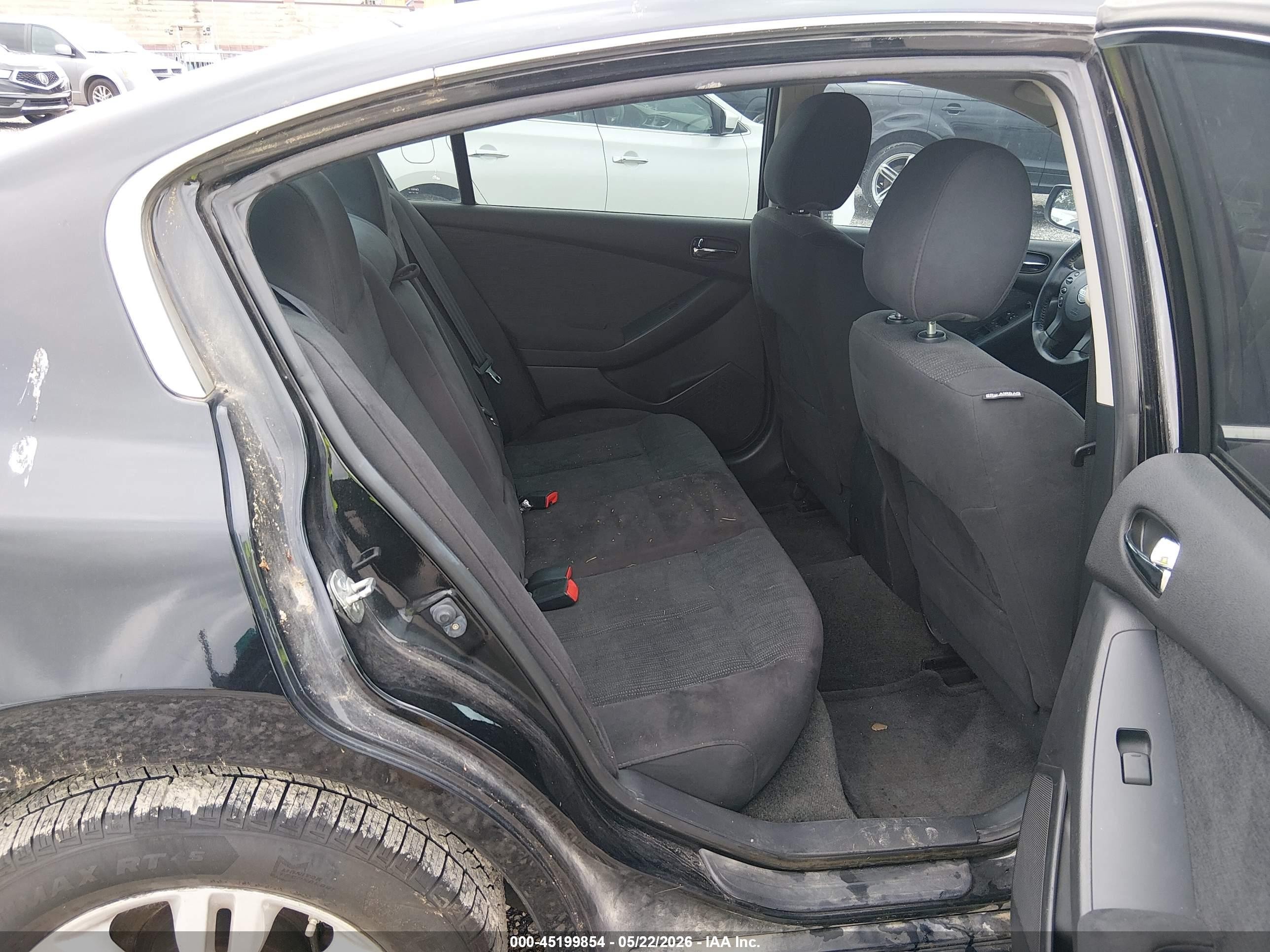 2012 Nissan Altima 2.5 S Black vin: 1N4AL2AP6CC137018