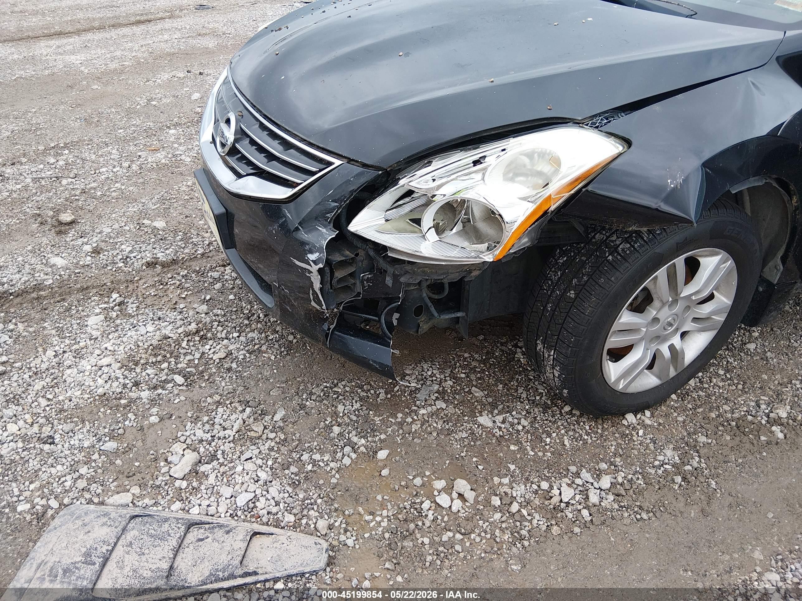 2012 Nissan Altima 2.5 S Black vin: 1N4AL2AP6CC137018