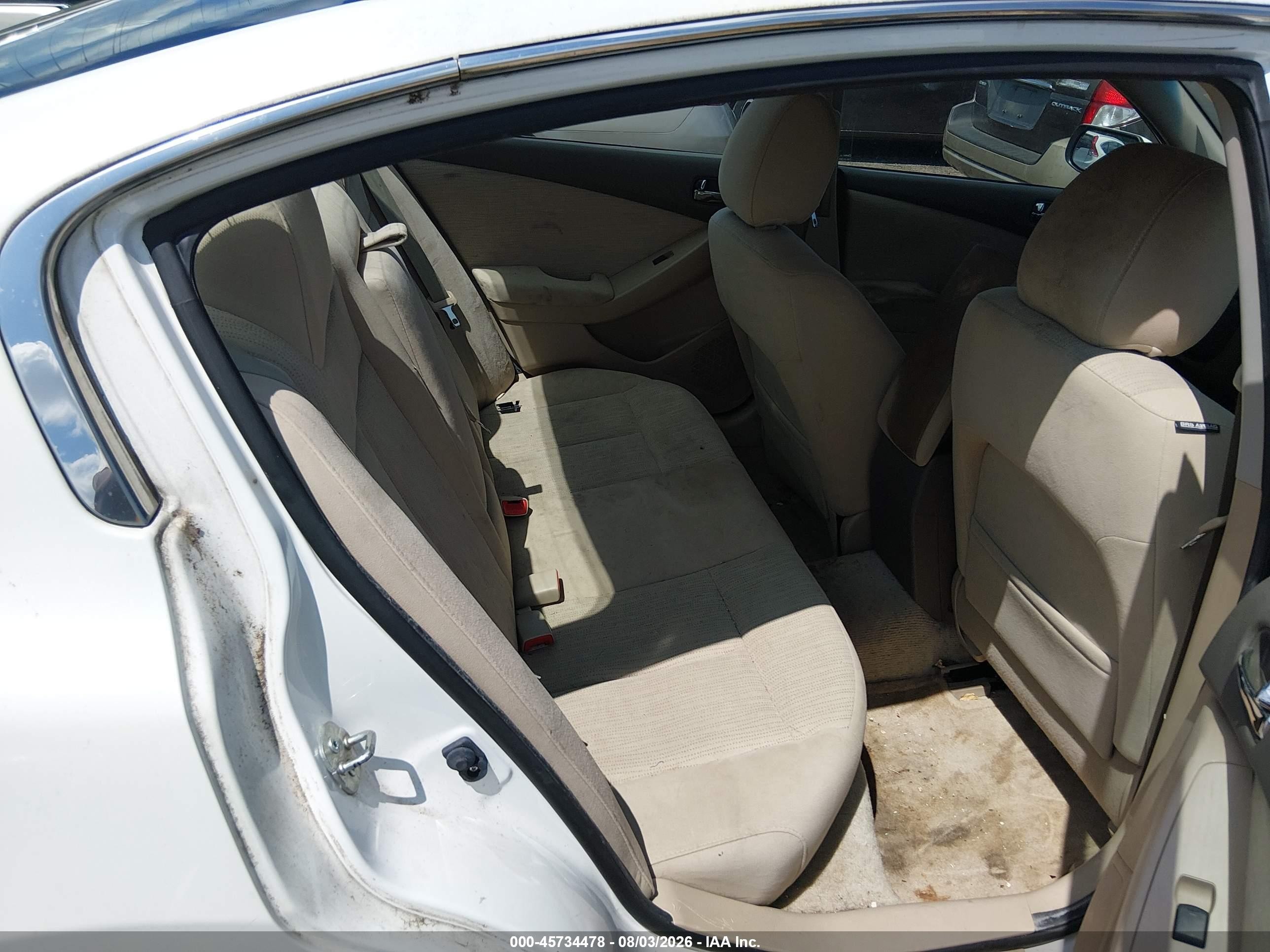 2012 Nissan Altima 2.5 S Белый vin: 1N4AL2AP6CC140744