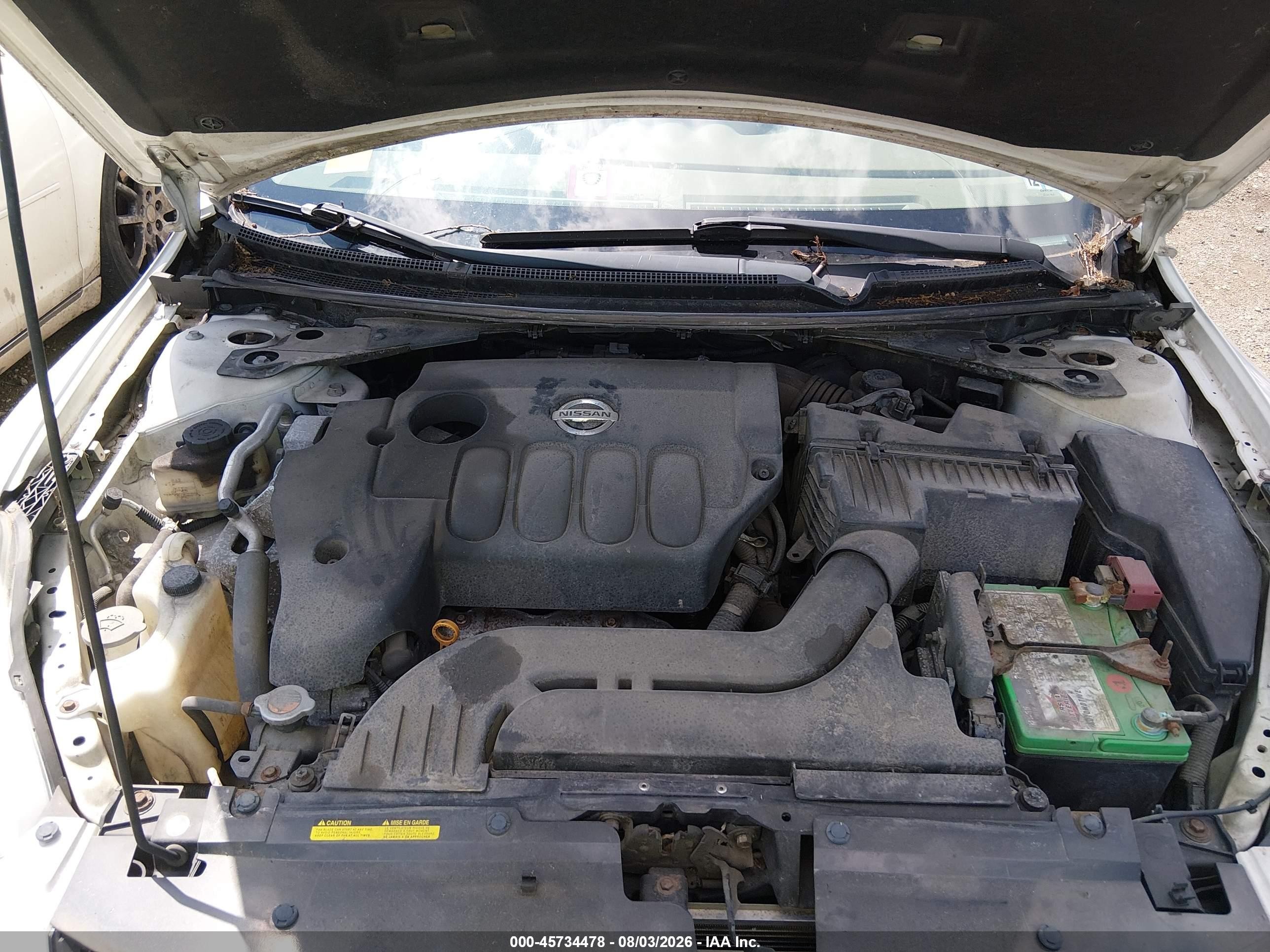 2012 Nissan Altima 2.5 S Белый vin: 1N4AL2AP6CC140744
