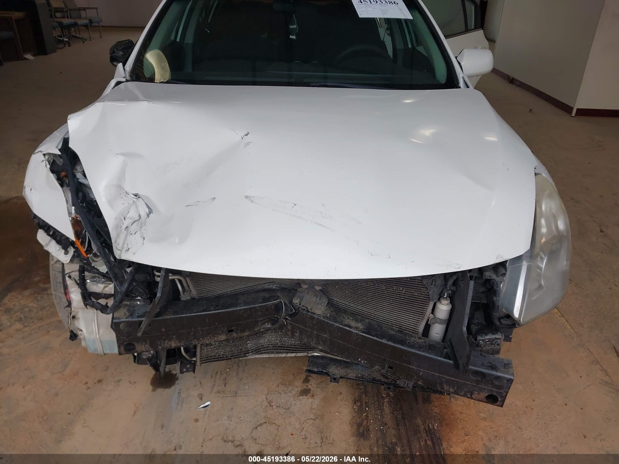 2012 Nissan Altima 2.5 S Белый vin: 1N4AL2AP6CC165515