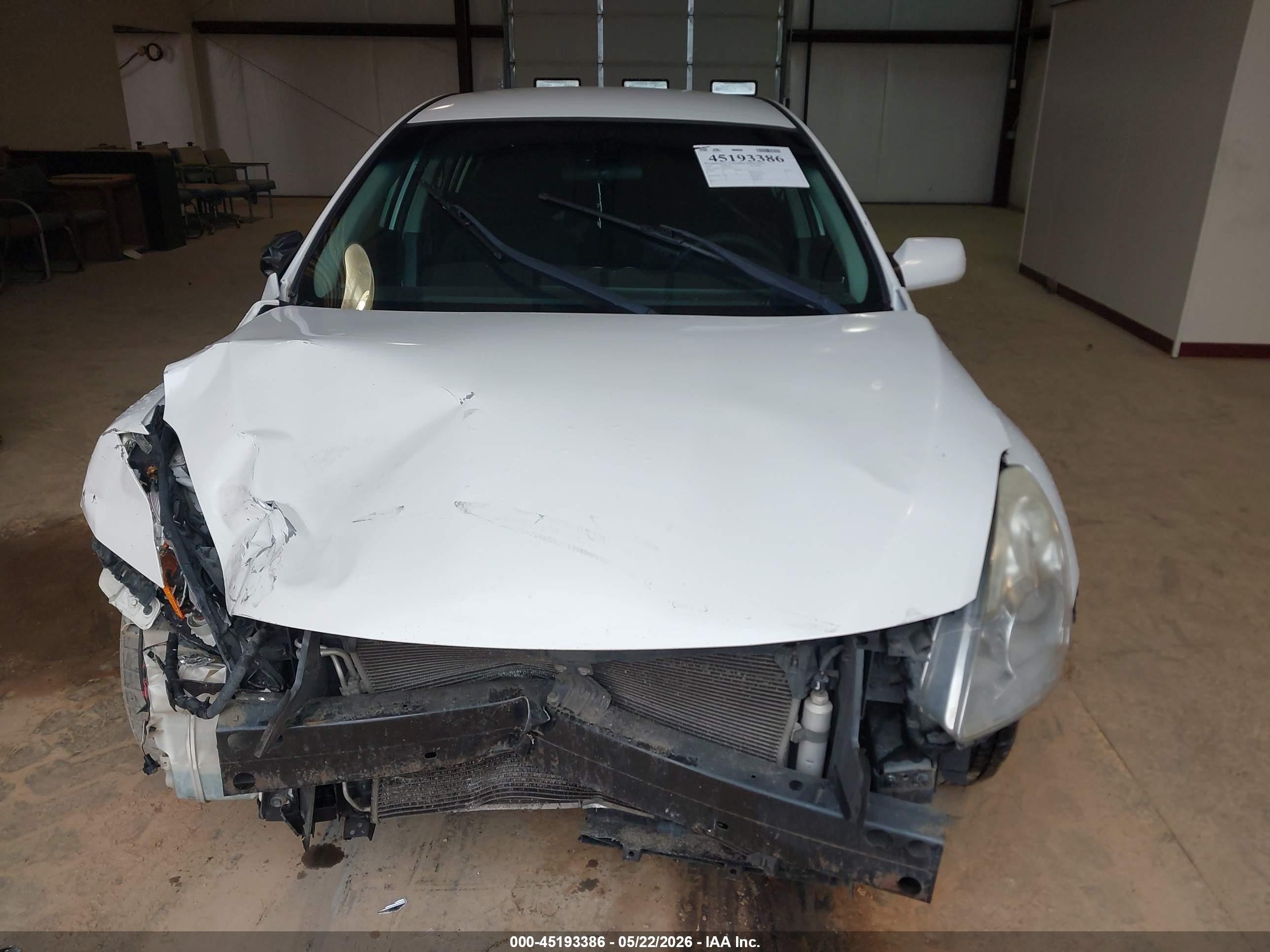 2012 Nissan Altima 2.5 S Белый vin: 1N4AL2AP6CC165515