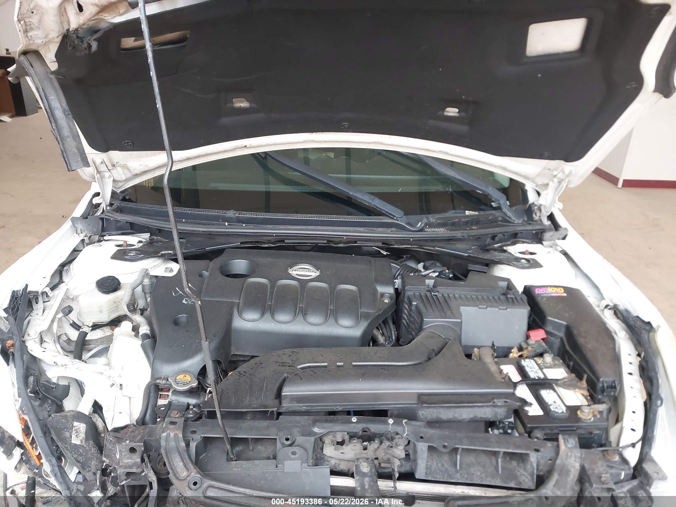 2012 Nissan Altima 2.5 S Белый vin: 1N4AL2AP6CC165515