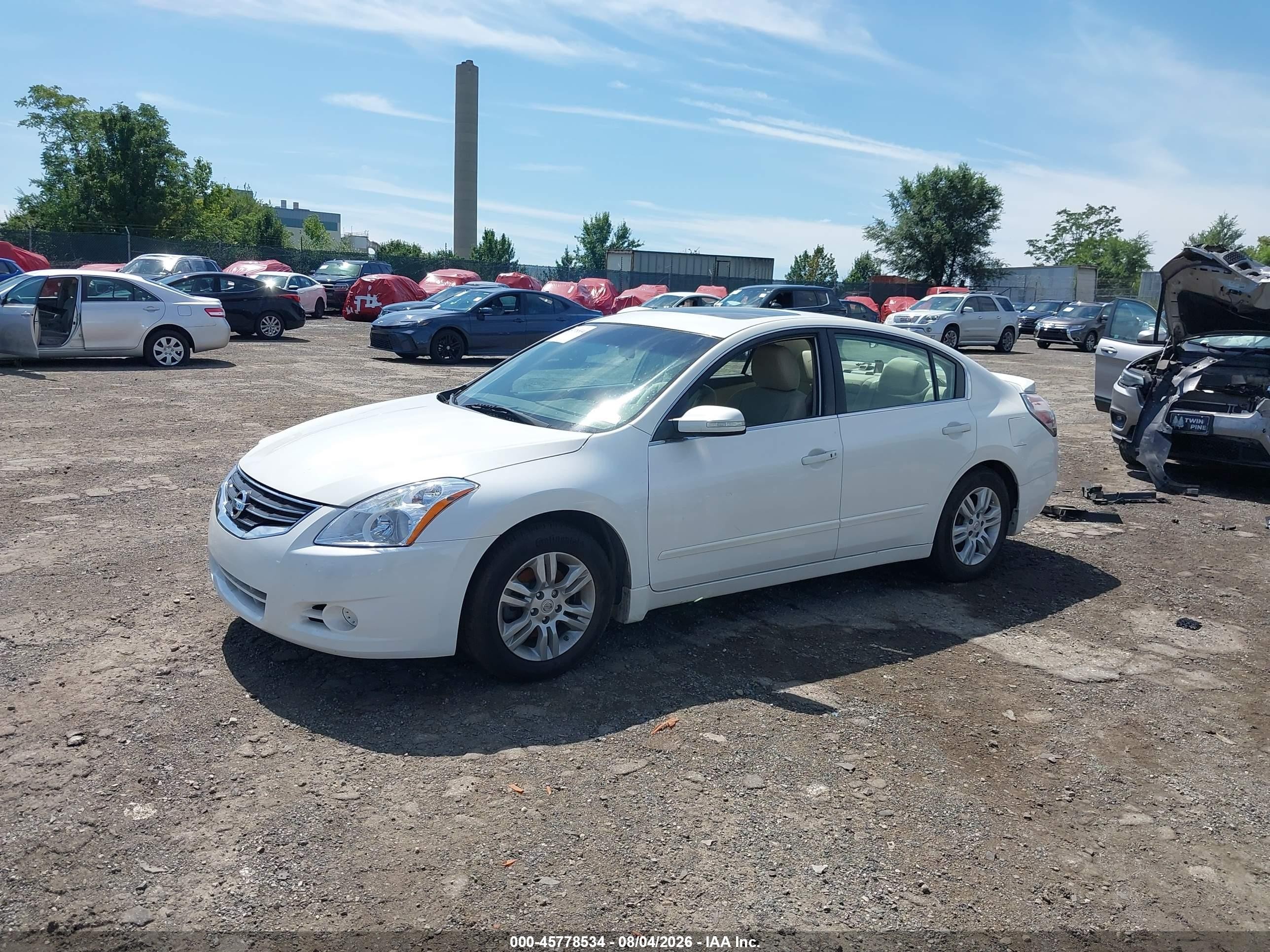 2012 Nissan Altima 2.5 S White vin: 1N4AL2AP6CC166986