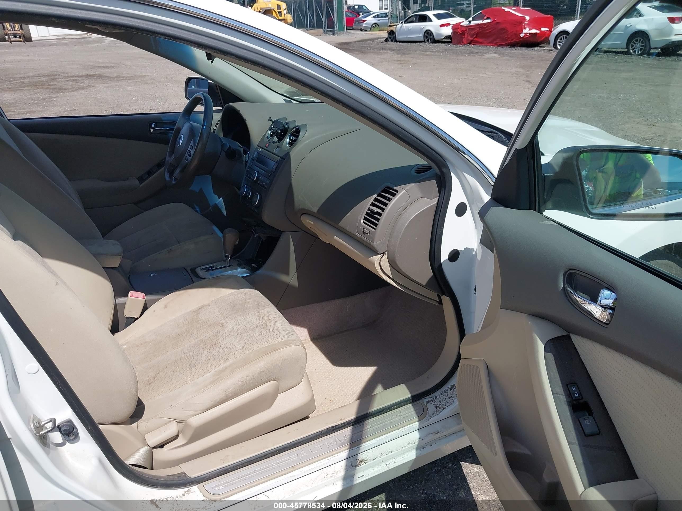 2012 Nissan Altima 2.5 S White vin: 1N4AL2AP6CC166986