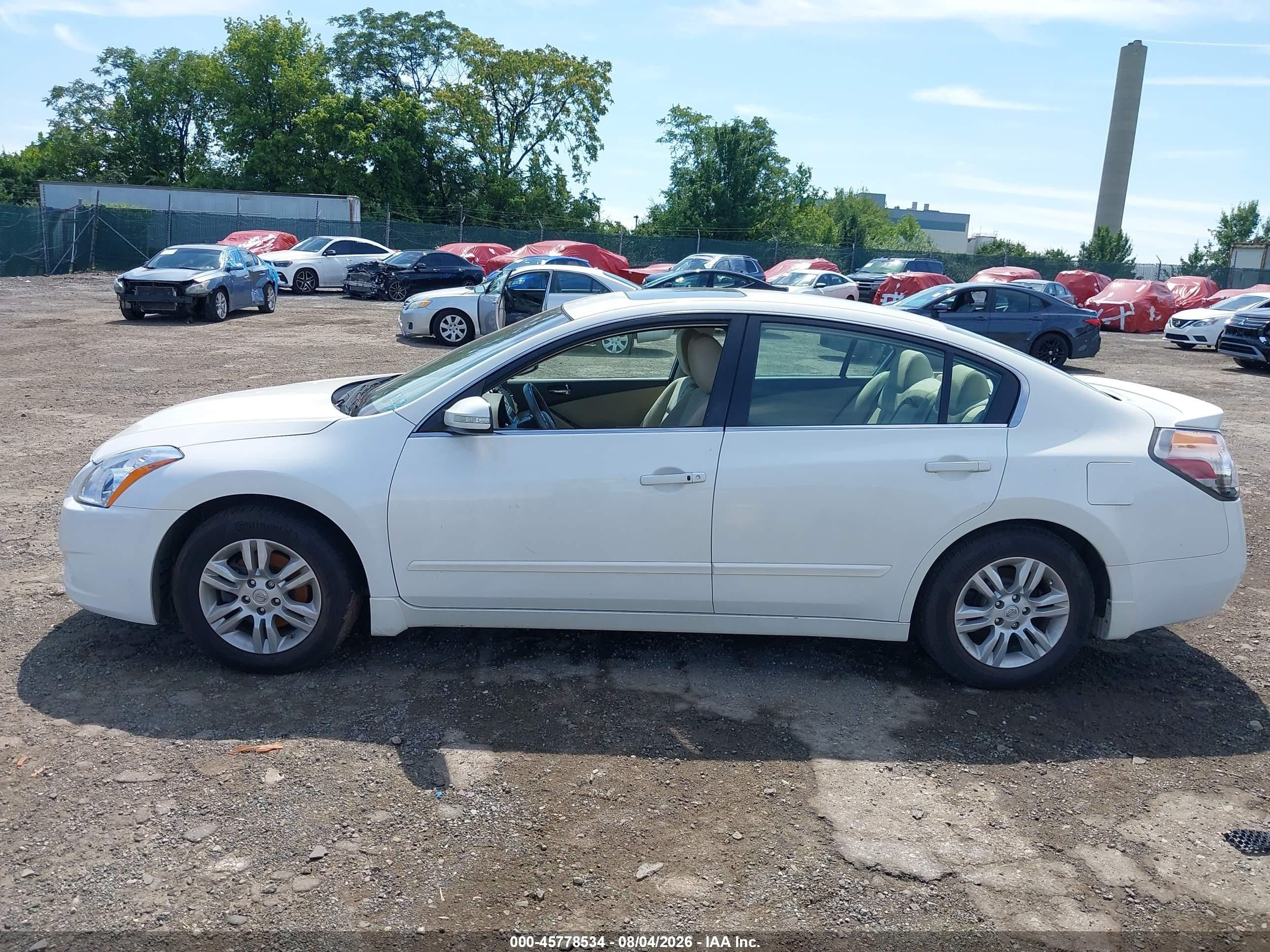 2012 Nissan Altima 2.5 S White vin: 1N4AL2AP6CC166986