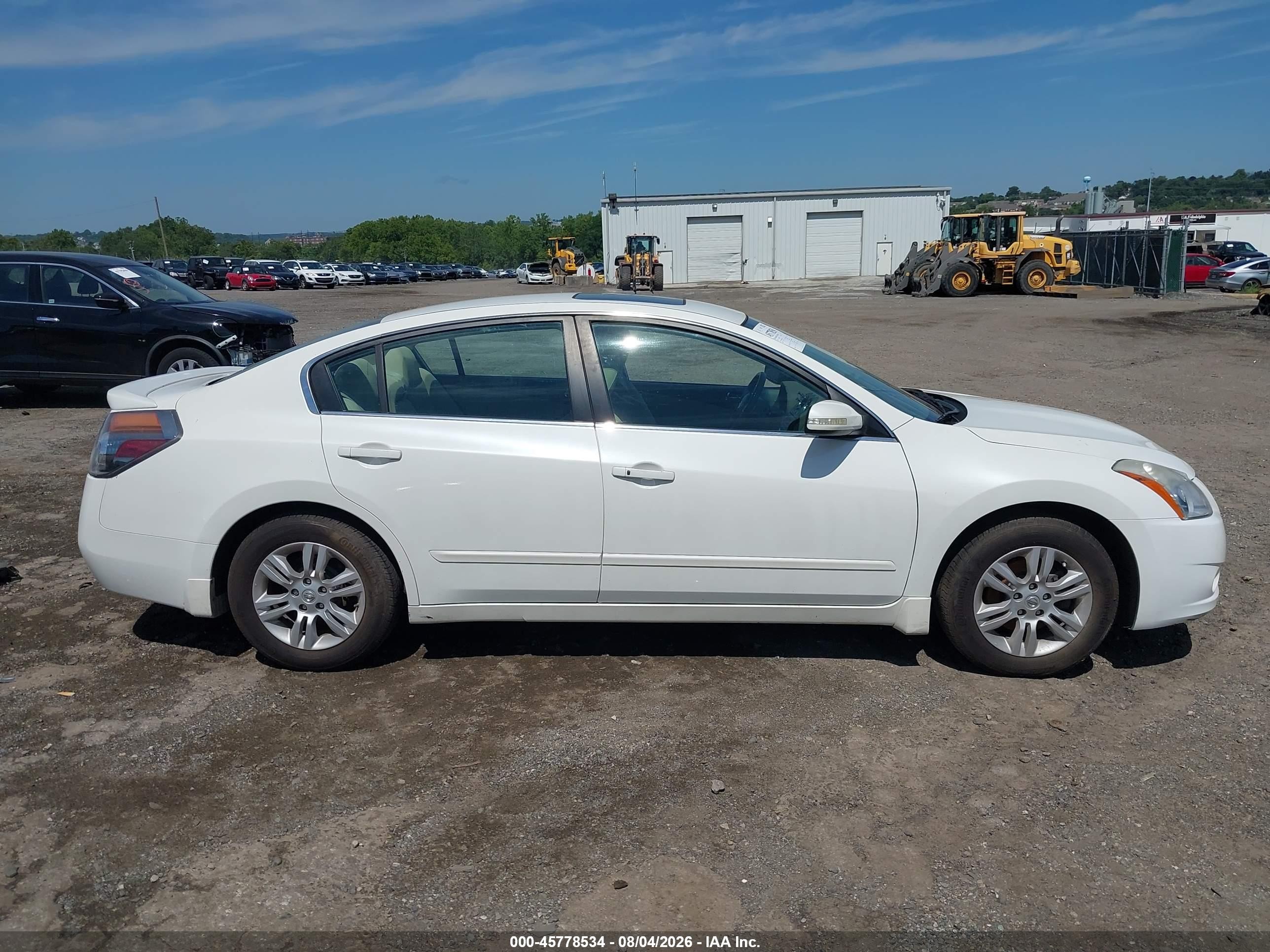 2012 Nissan Altima 2.5 S White vin: 1N4AL2AP6CC166986
