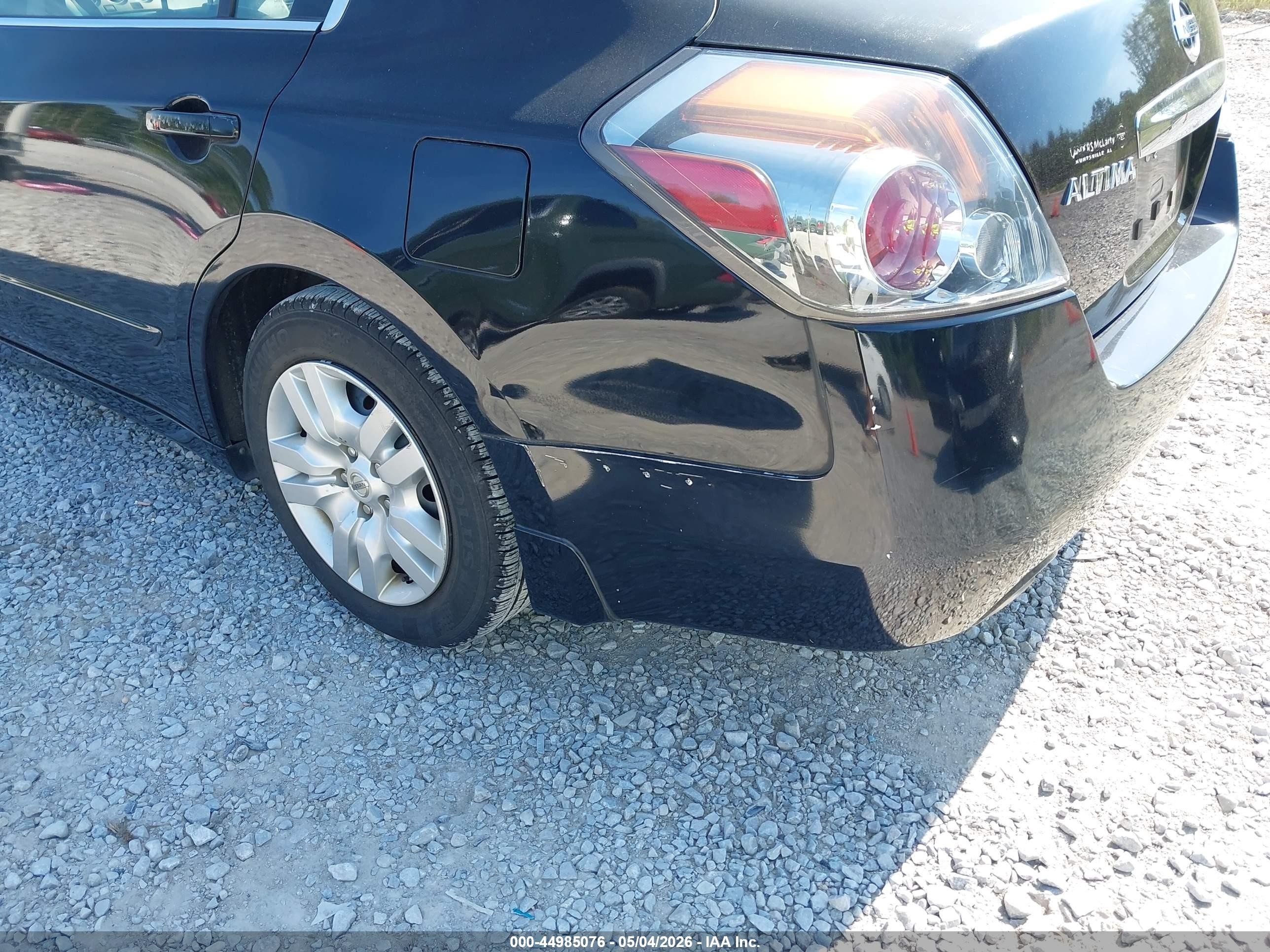 2012 Nissan Altima 2.5 S Black vin: 1N4AL2AP6CC179625