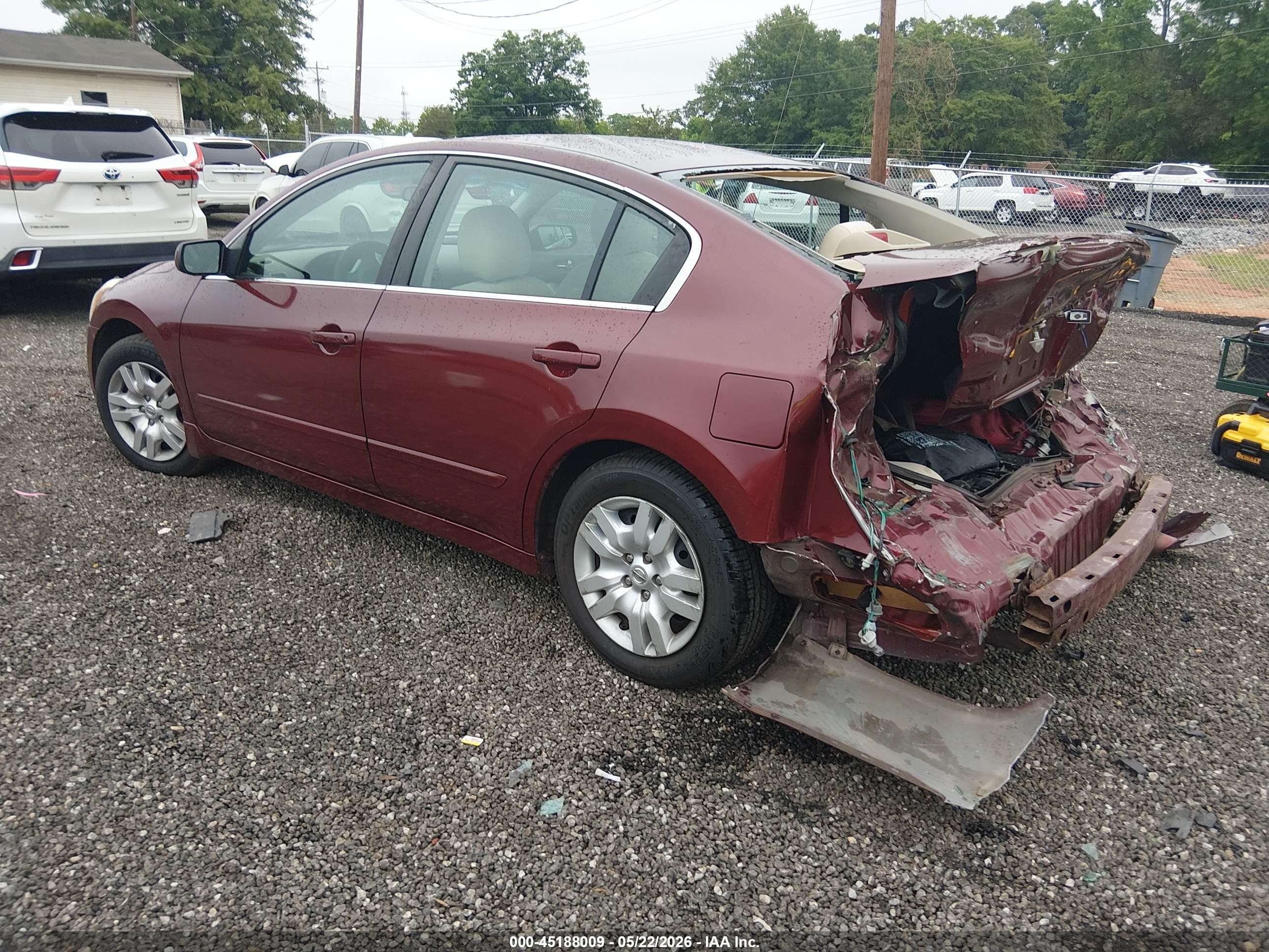 2012 Nissan Altima 2.5 S Burgundy vin: 1N4AL2AP6CC217368