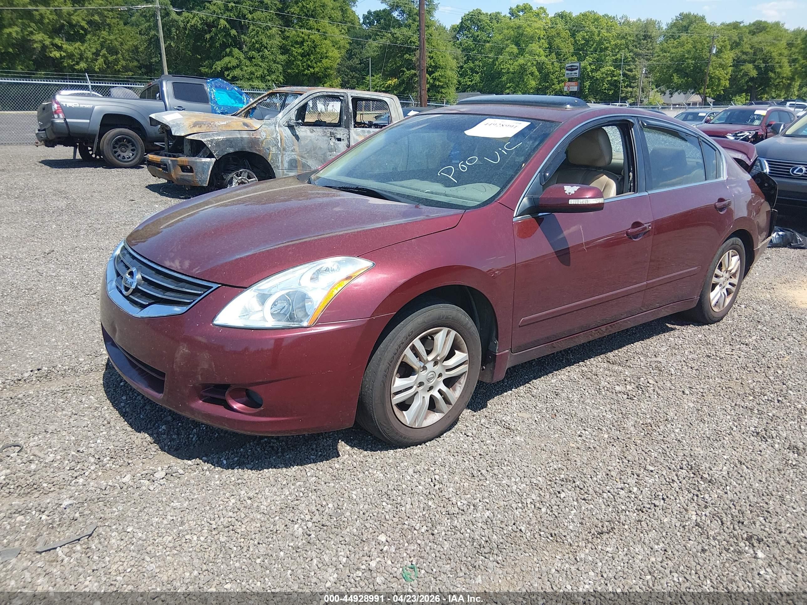 2012 Nissan Altima 2.5 S Красный vin: 1N4AL2AP6CC223705