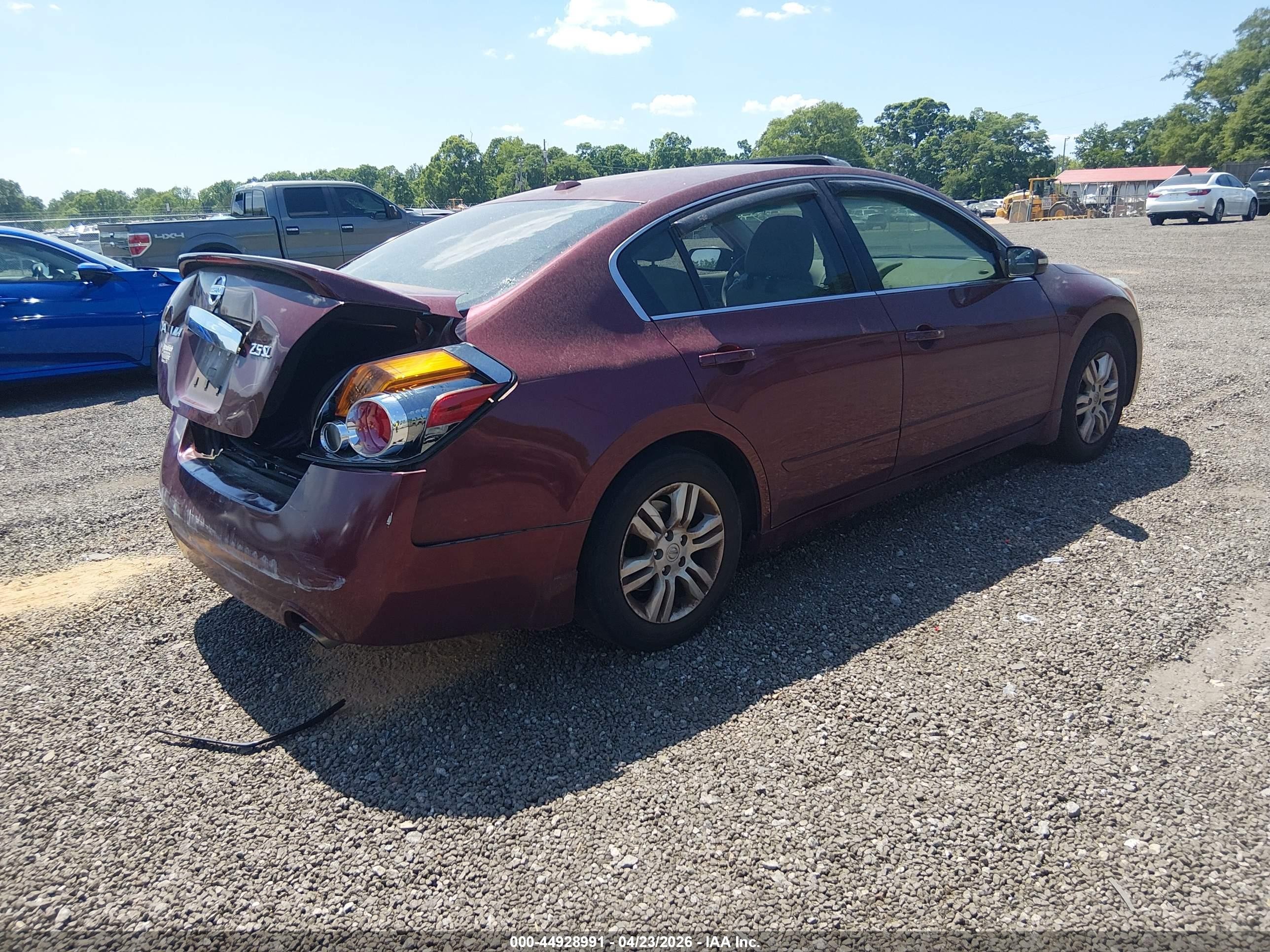 2012 Nissan Altima 2.5 S Красный vin: 1N4AL2AP6CC223705