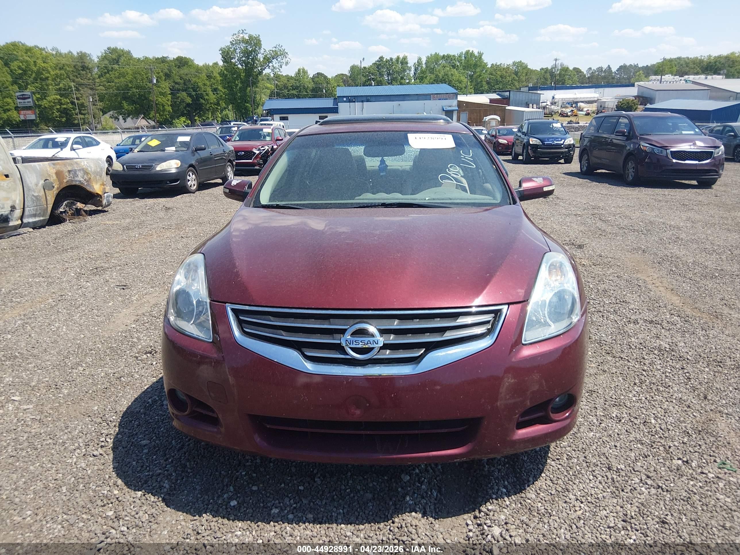 2012 Nissan Altima 2.5 S Красный vin: 1N4AL2AP6CC223705