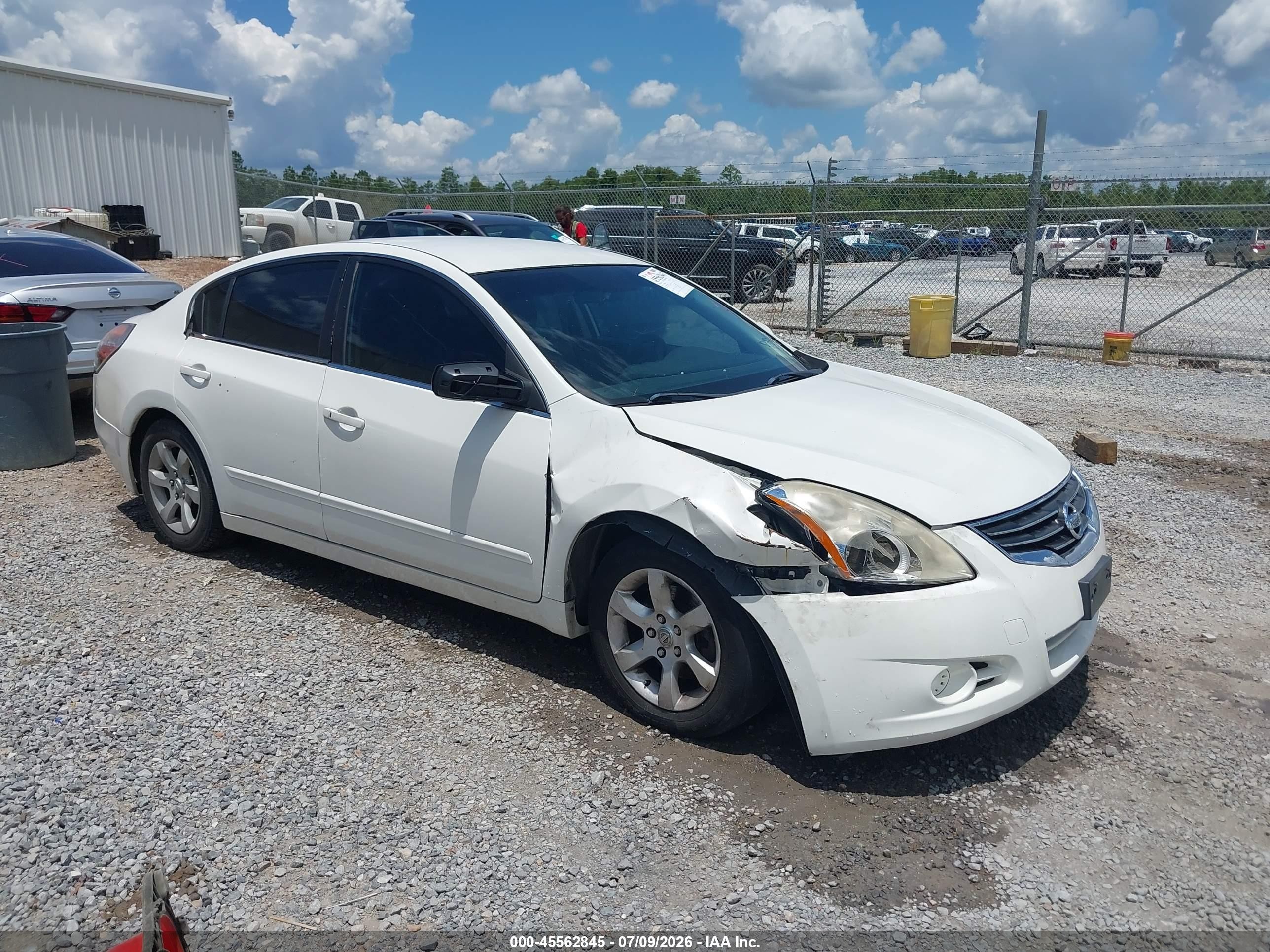 2012 Nissan Altima 2.5 S White vin: 1N4AL2AP6CC239094