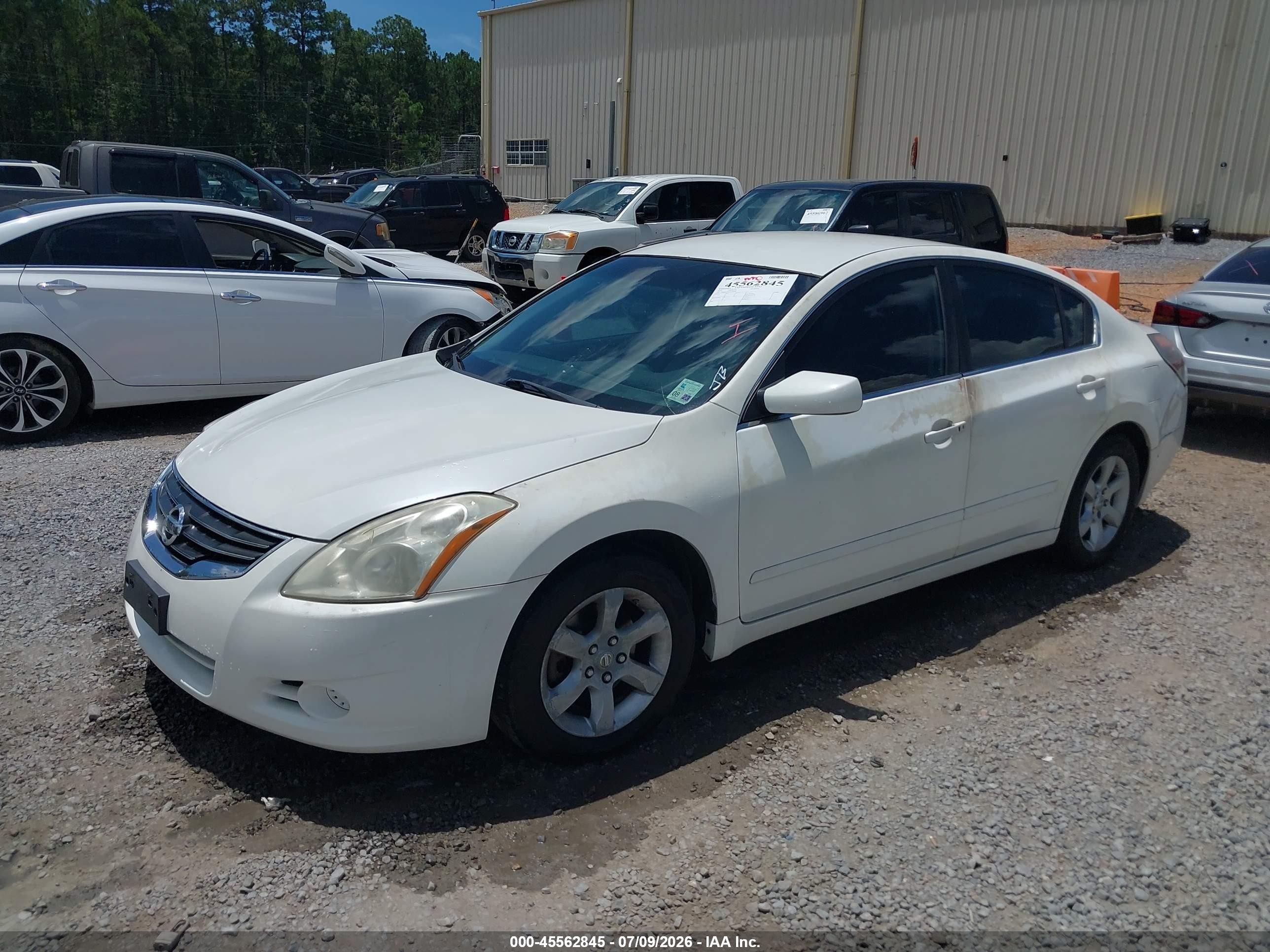 2012 Nissan Altima 2.5 S White vin: 1N4AL2AP6CC239094