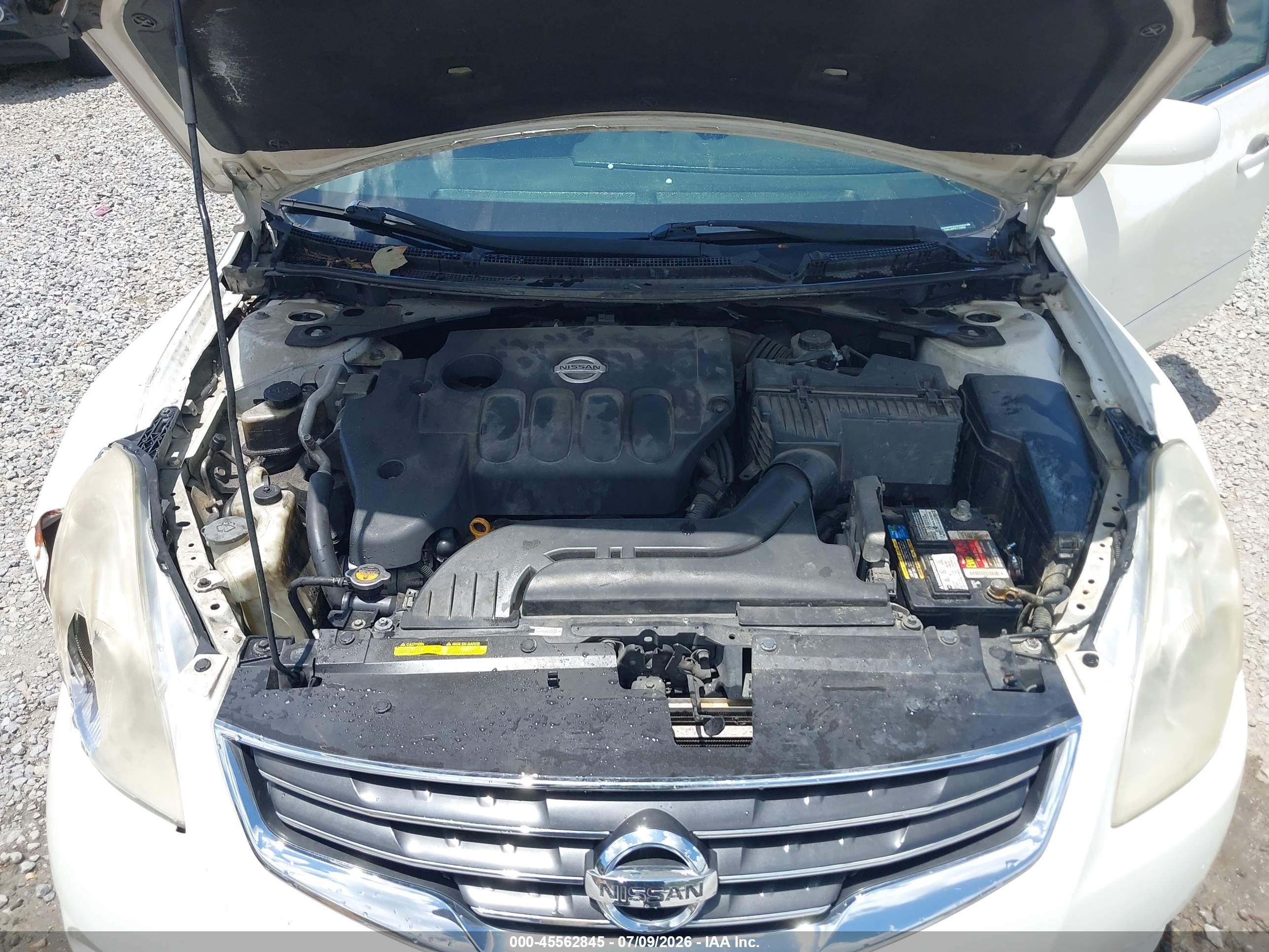 2012 Nissan Altima 2.5 S White vin: 1N4AL2AP6CC239094