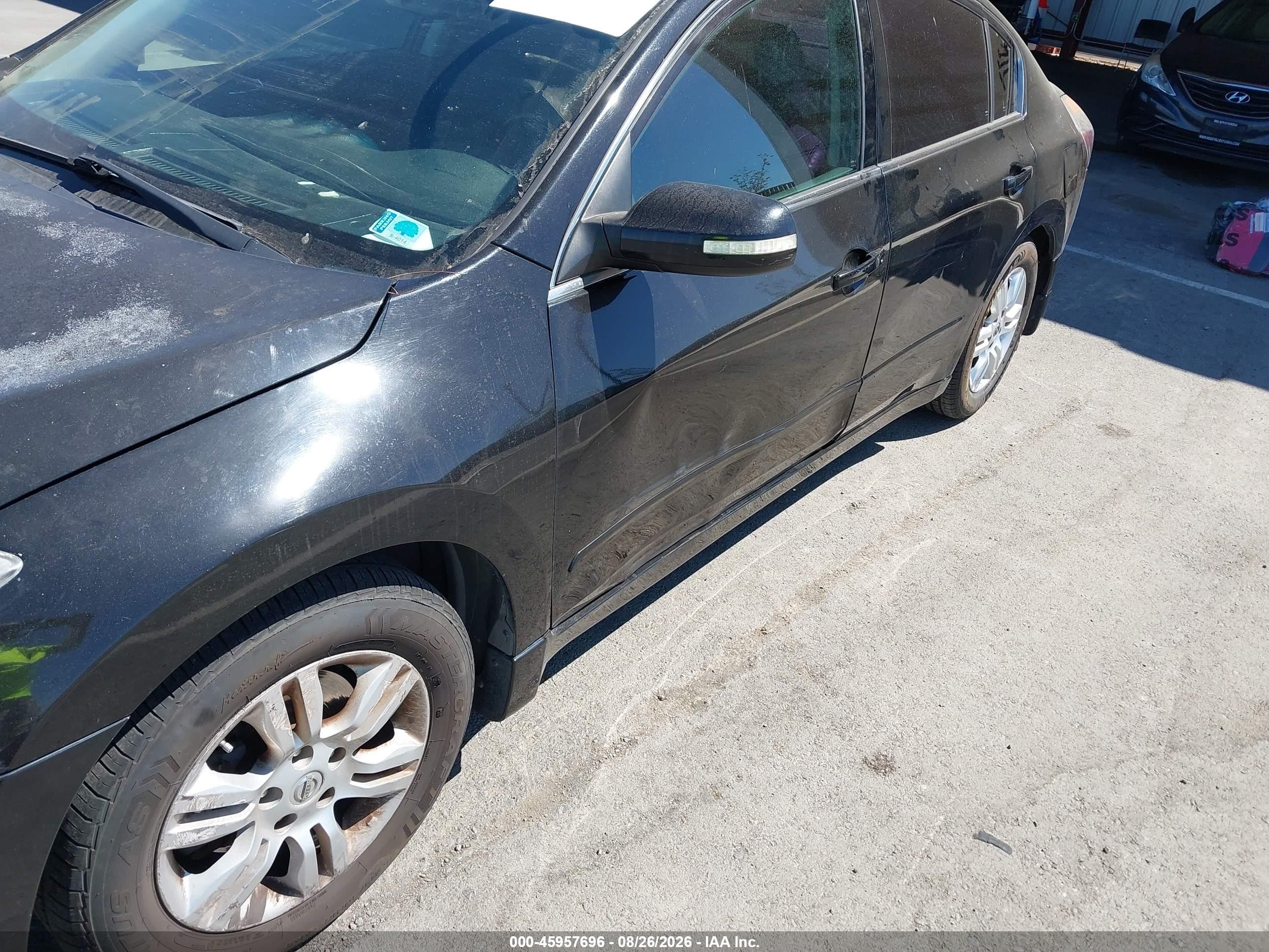 2012 Nissan Altima 2.5 S Black vin: 1N4AL2AP6CN401035