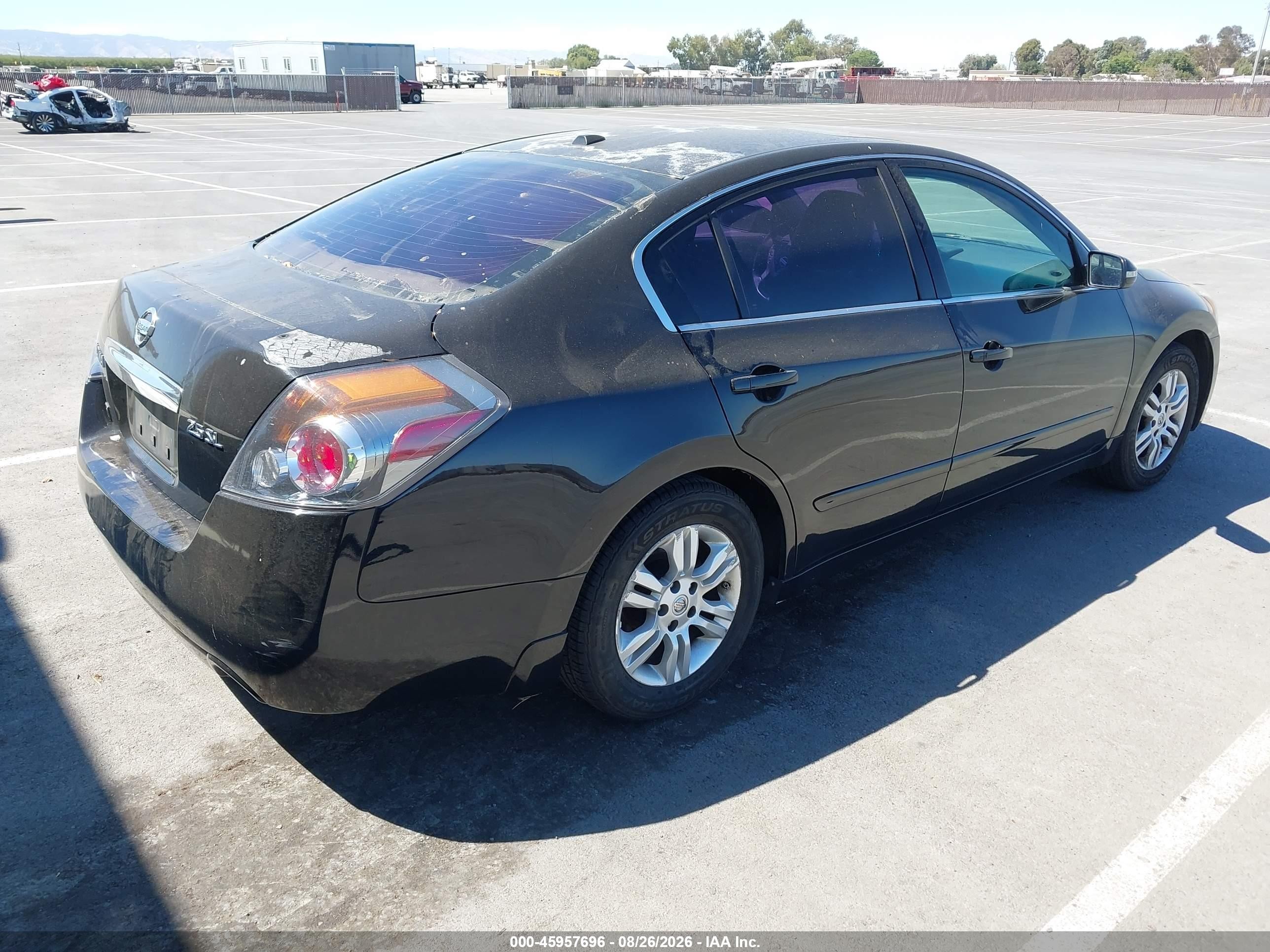 2012 Nissan Altima 2.5 S Black vin: 1N4AL2AP6CN401035