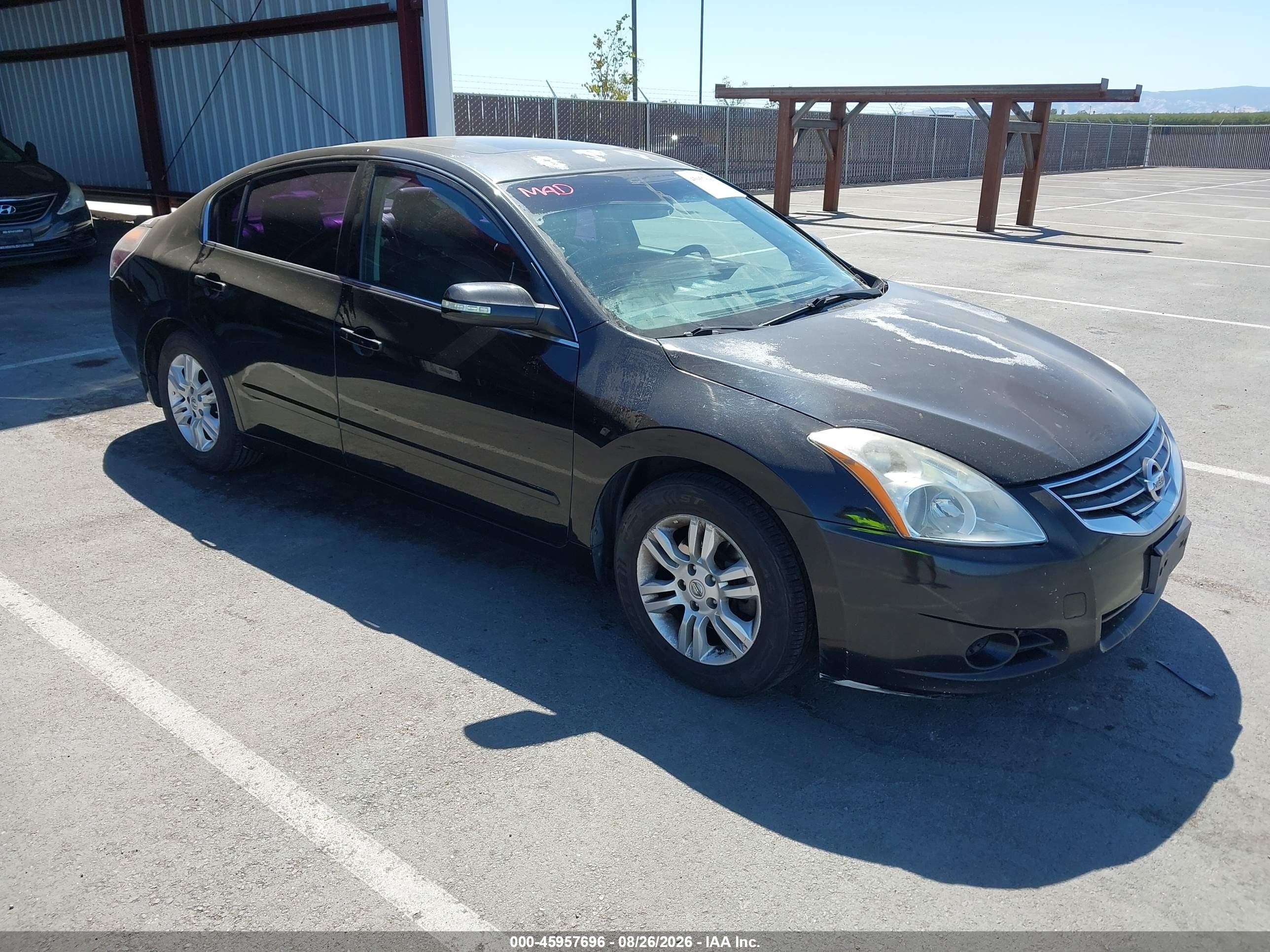 2012 Nissan Altima 2.5 S Black vin: 1N4AL2AP6CN401035
