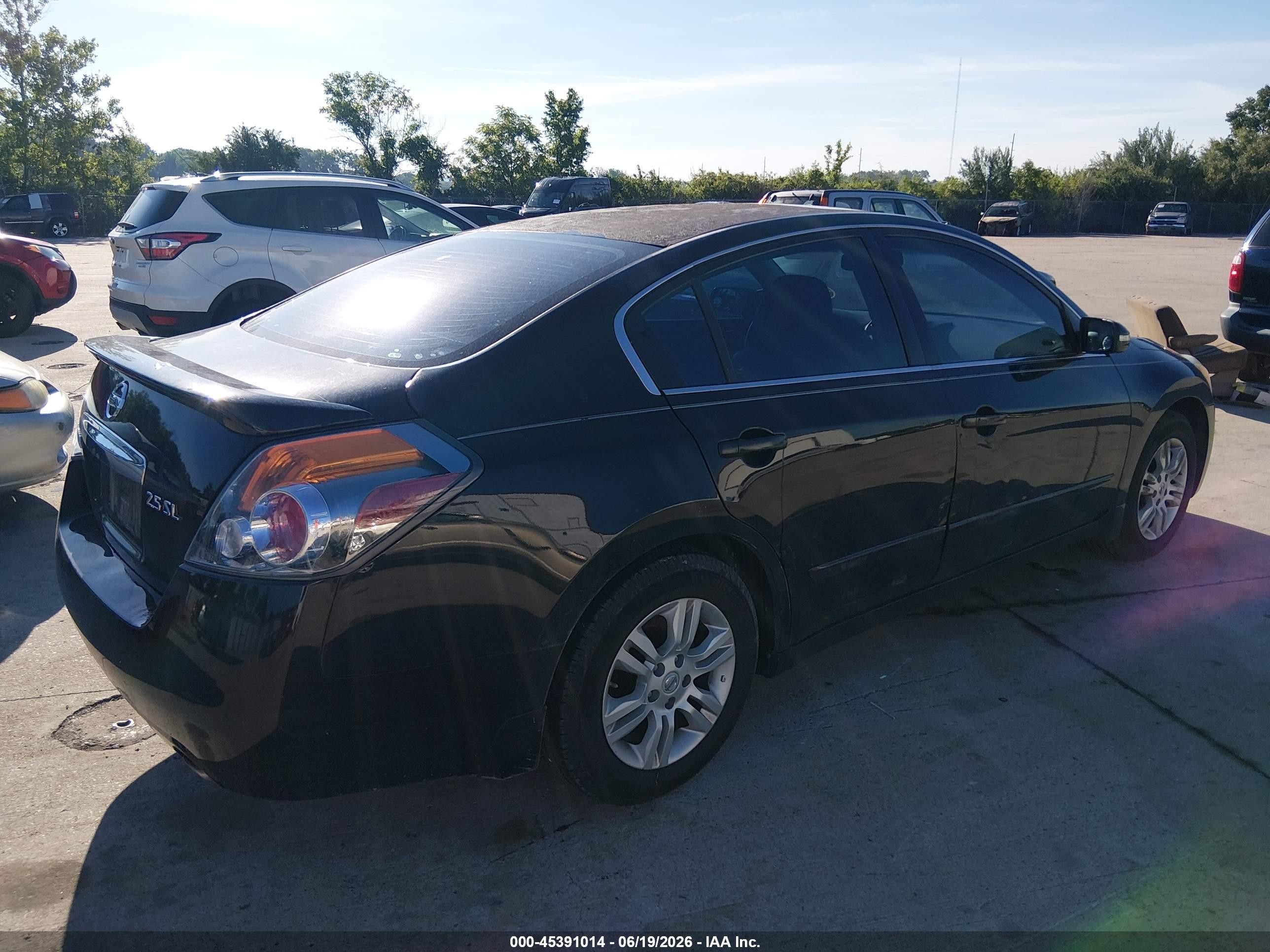 2012 Nissan Altima 2.5 S Black vin: 1N4AL2AP6CN402735