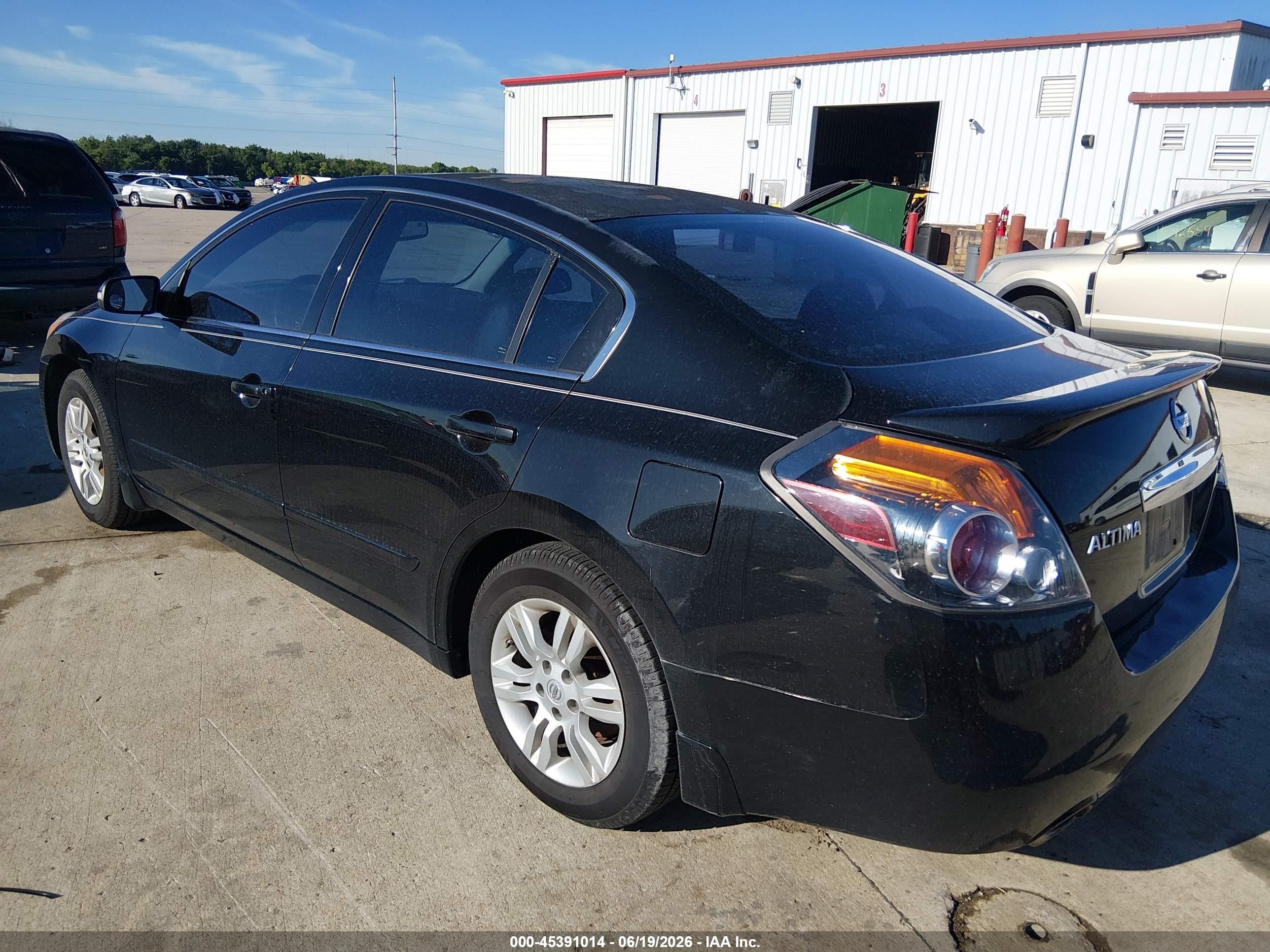 2012 Nissan Altima 2.5 S Black vin: 1N4AL2AP6CN402735
