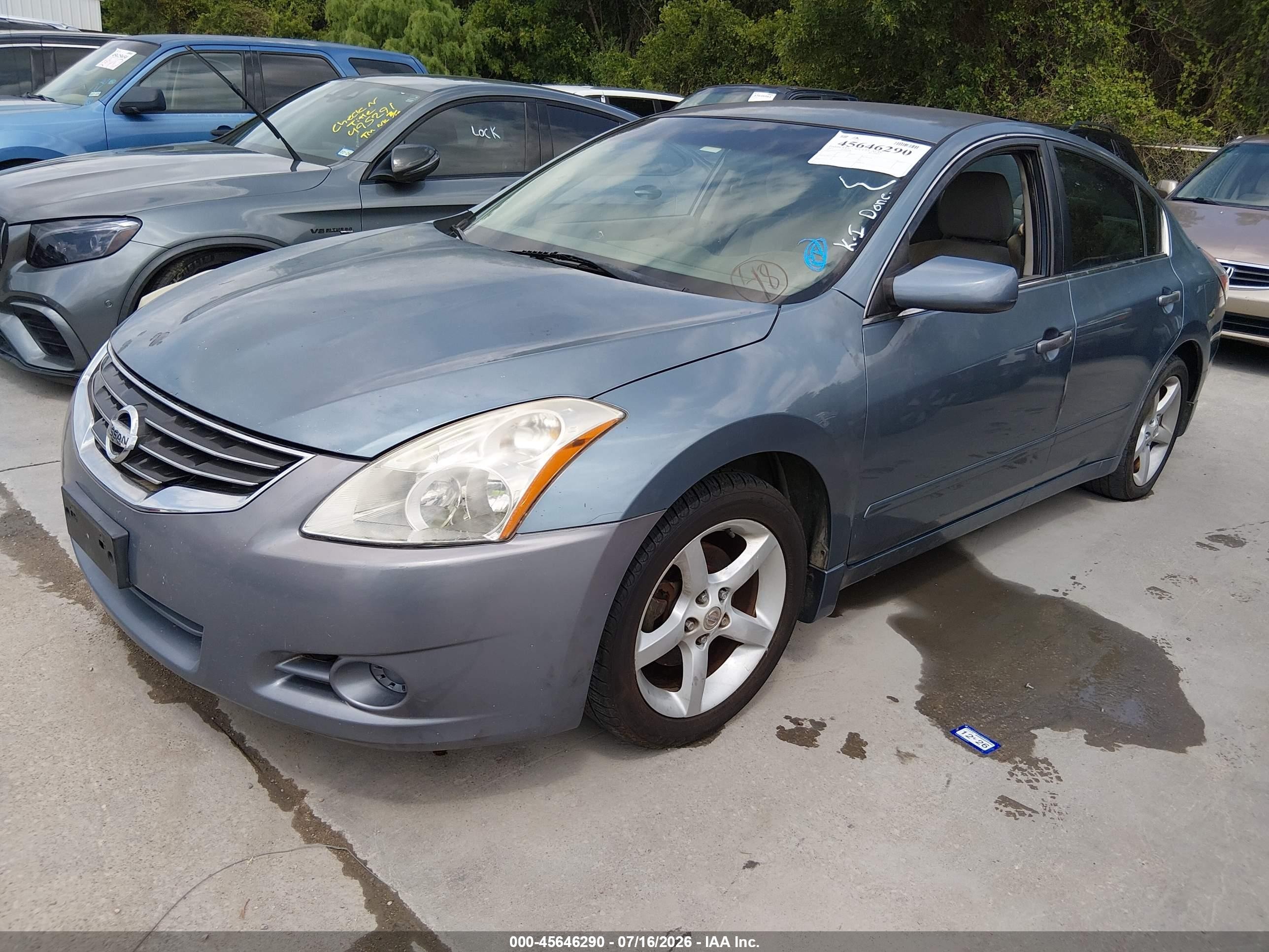2012 Nissan Altima 2.5 S Blue vin: 1N4AL2AP6CN410270