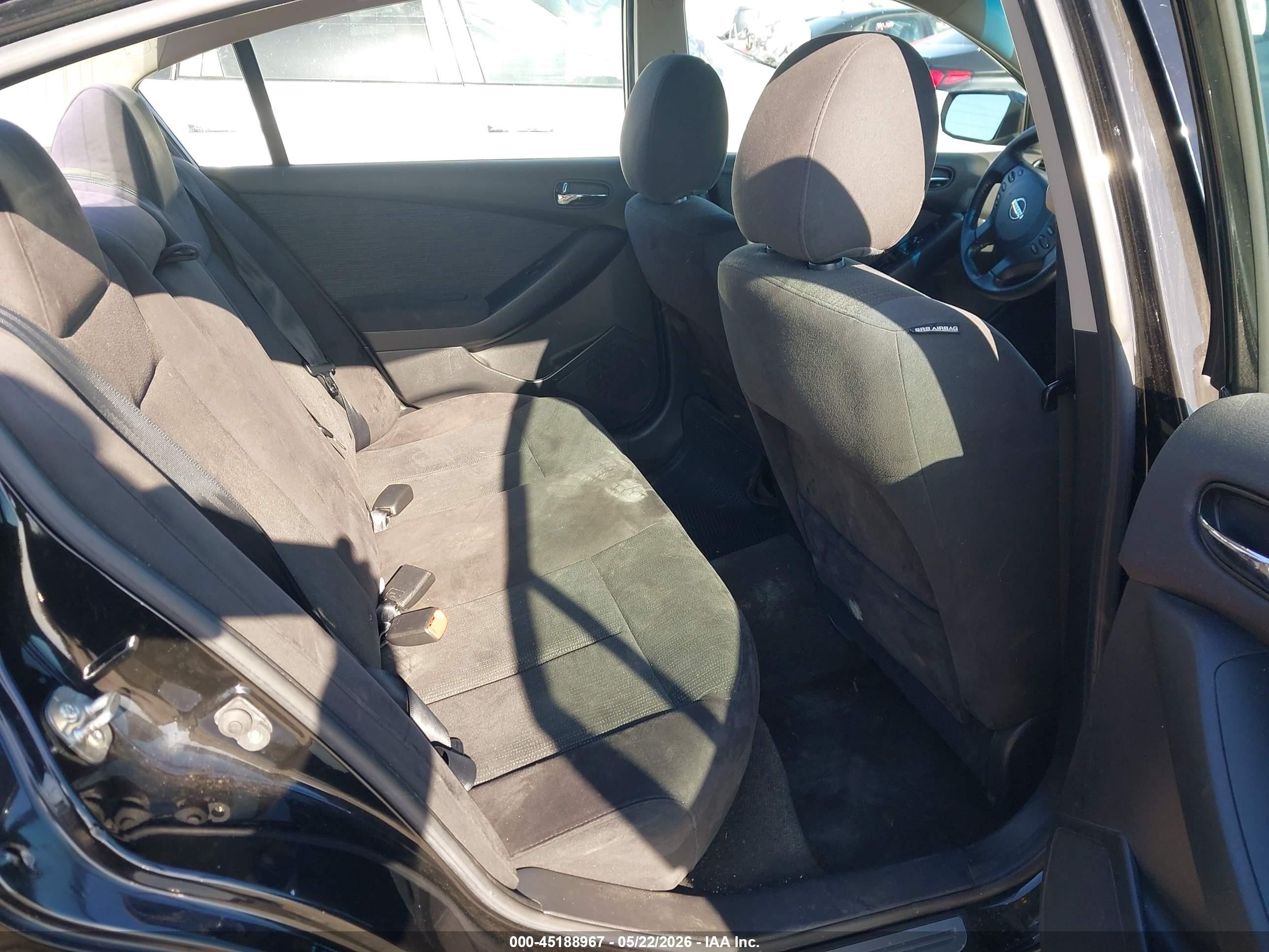 2012 Nissan Altima 2.5 S Black vin: 1N4AL2AP6CN417333