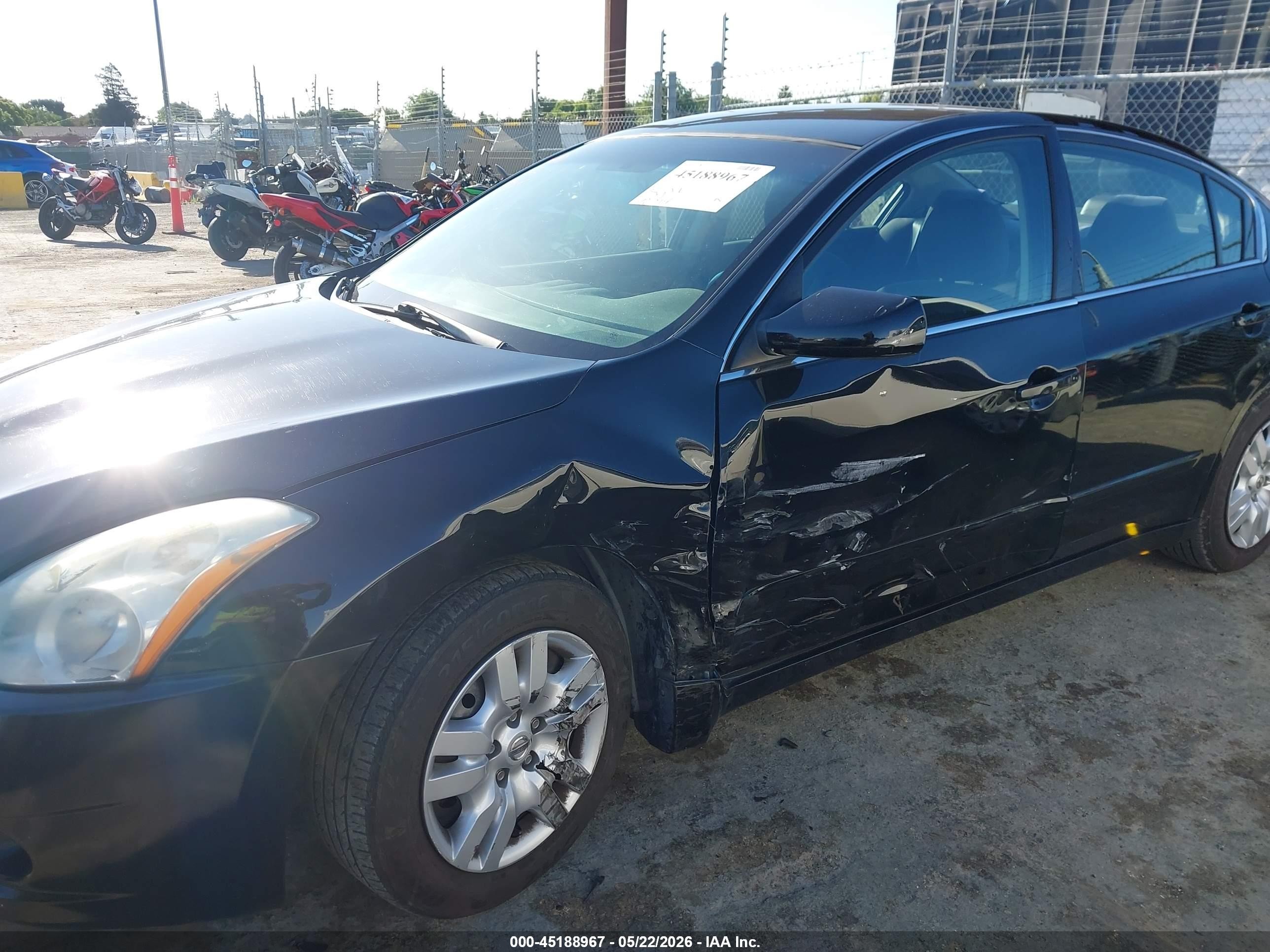 2012 Nissan Altima 2.5 S Black vin: 1N4AL2AP6CN417333
