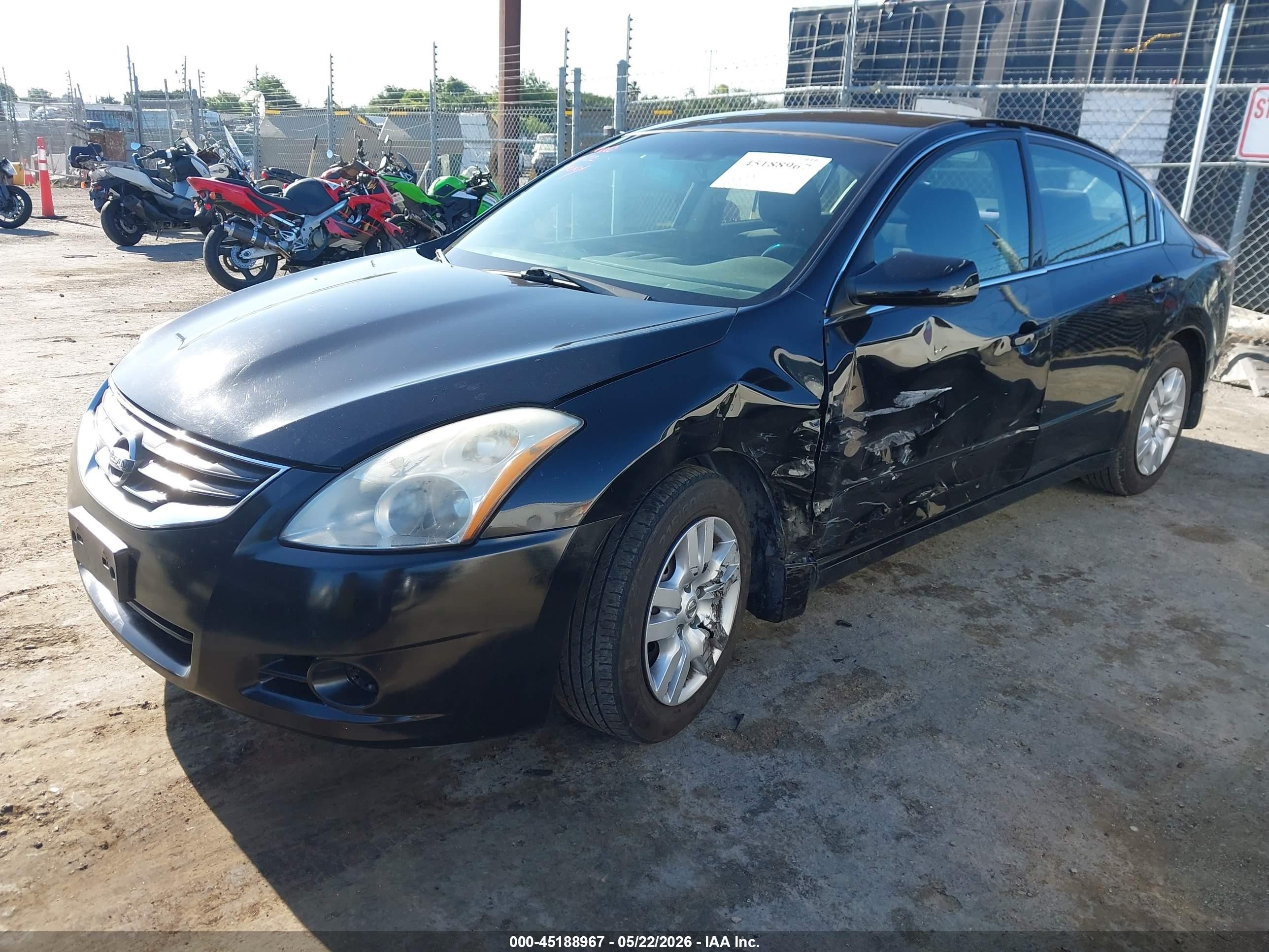 2012 Nissan Altima 2.5 S Black vin: 1N4AL2AP6CN417333