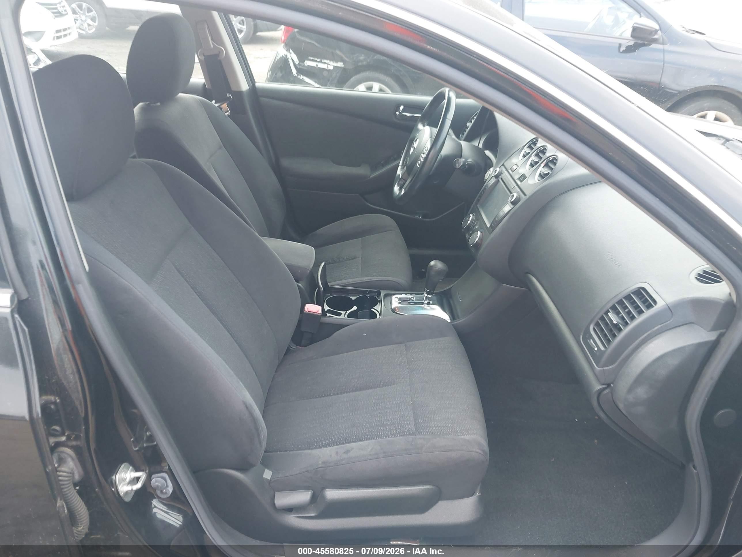 2012 Nissan Altima 2.5 S Black vin: 1N4AL2AP6CN421673