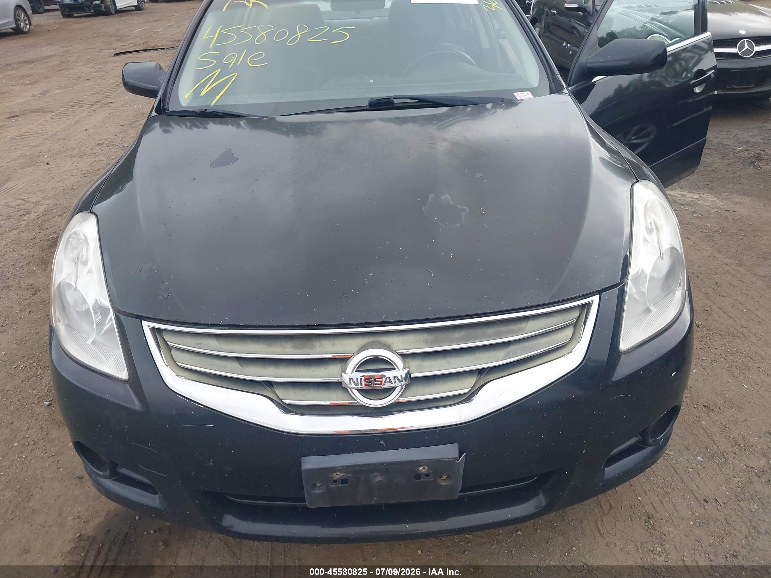 2012 Nissan Altima 2.5 S Black vin: 1N4AL2AP6CN421673