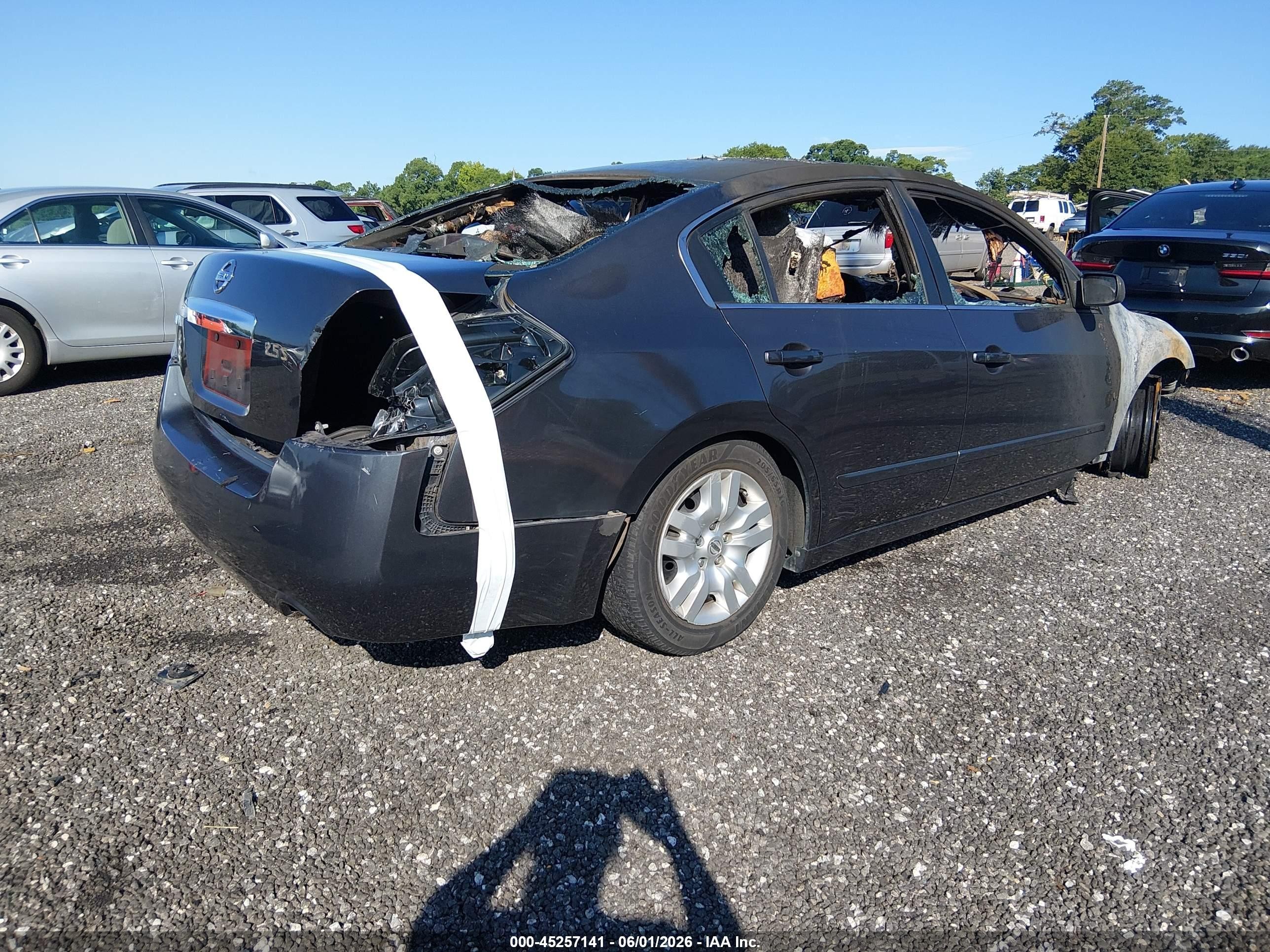 2012 Nissan Altima 2.5 S Black vin: 1N4AL2AP6CN505055