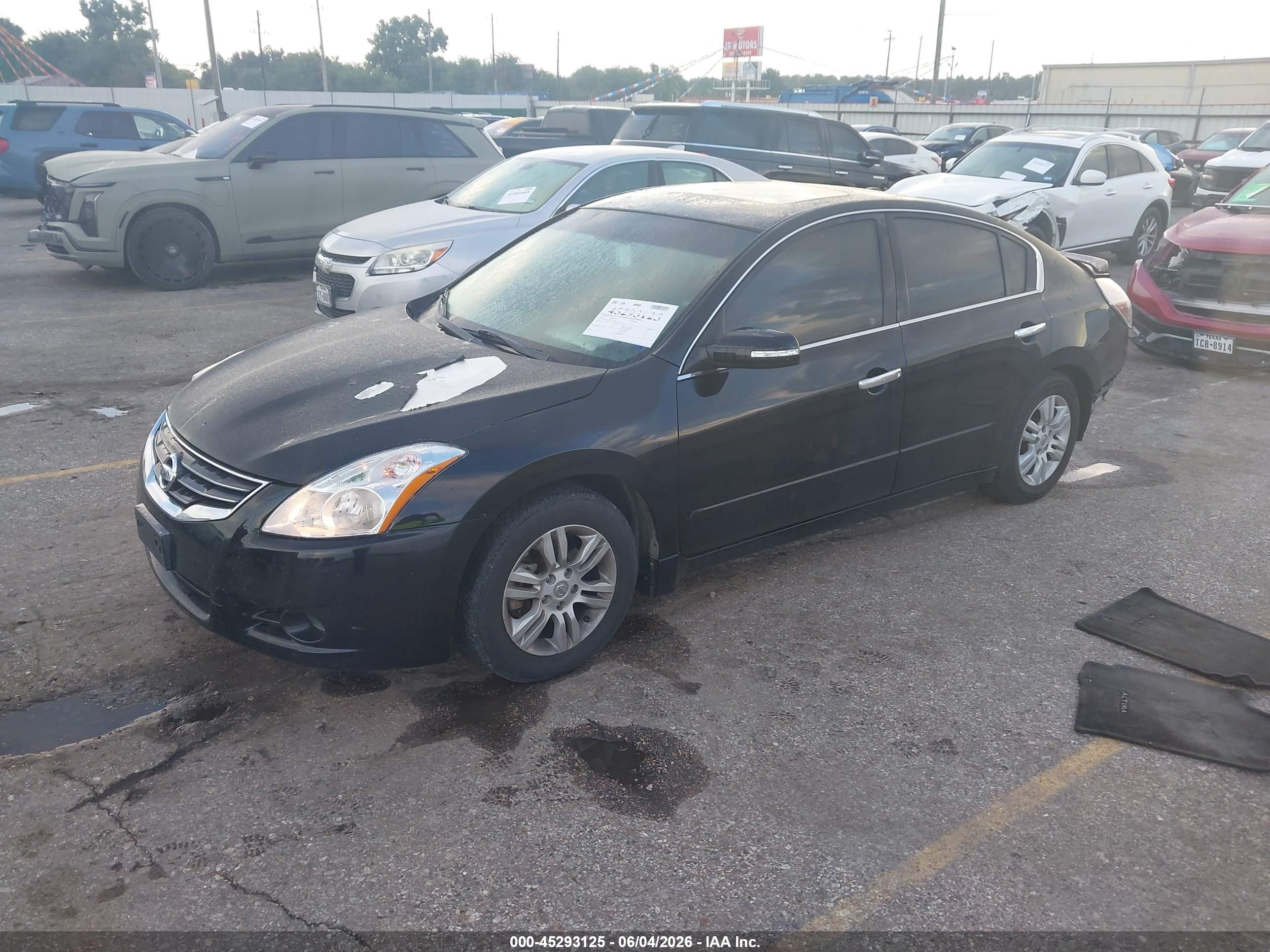 2012 Nissan Altima 2.5 Sl Black vin: 1N4AL2AP6CN517206