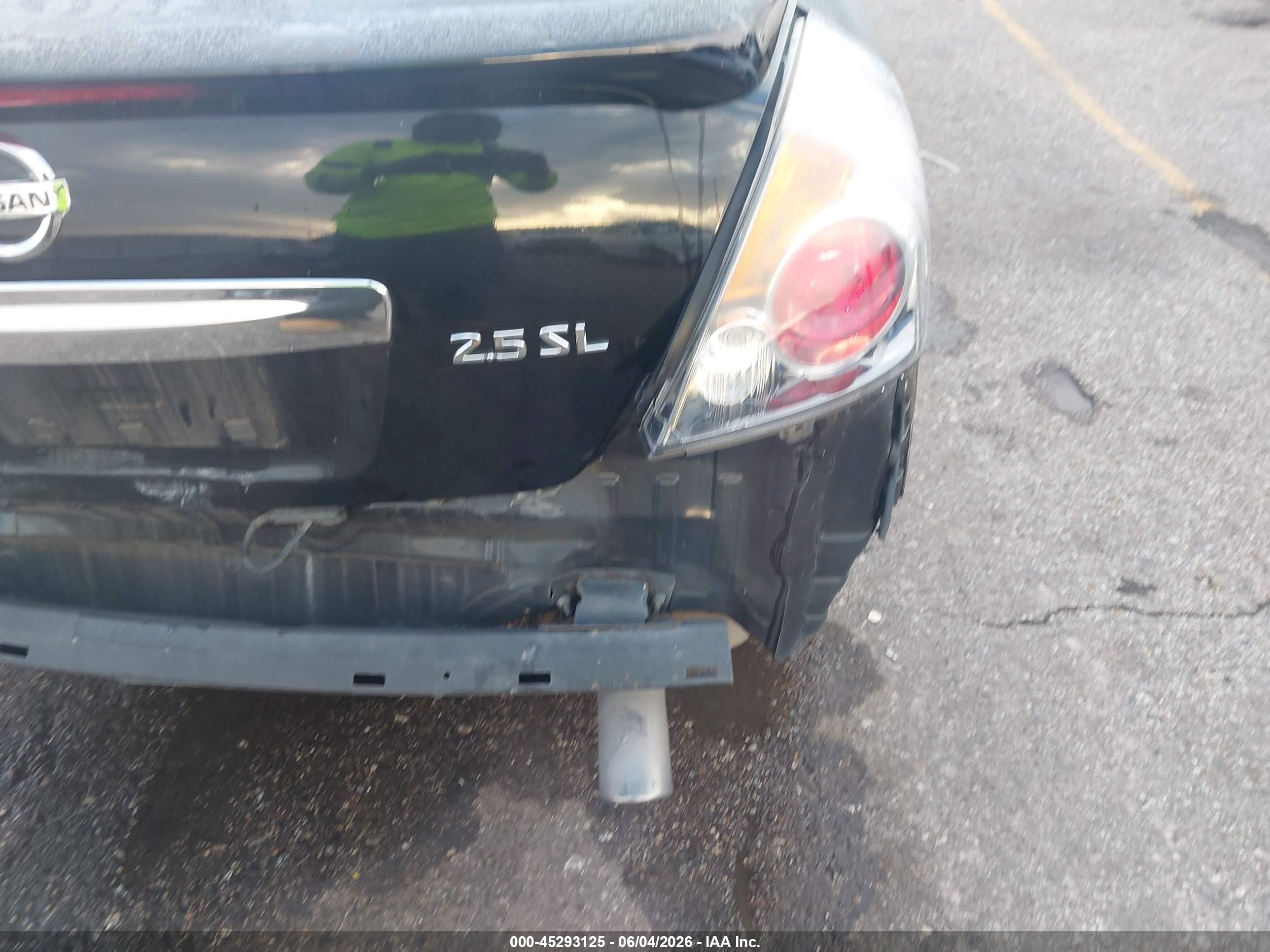 2012 Nissan Altima 2.5 Sl Black vin: 1N4AL2AP6CN517206