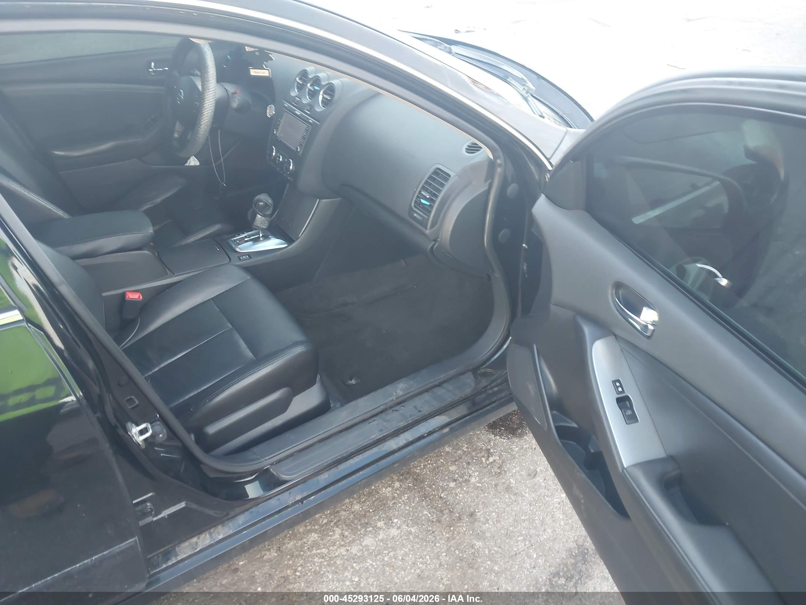 2012 Nissan Altima 2.5 Sl Black vin: 1N4AL2AP6CN517206