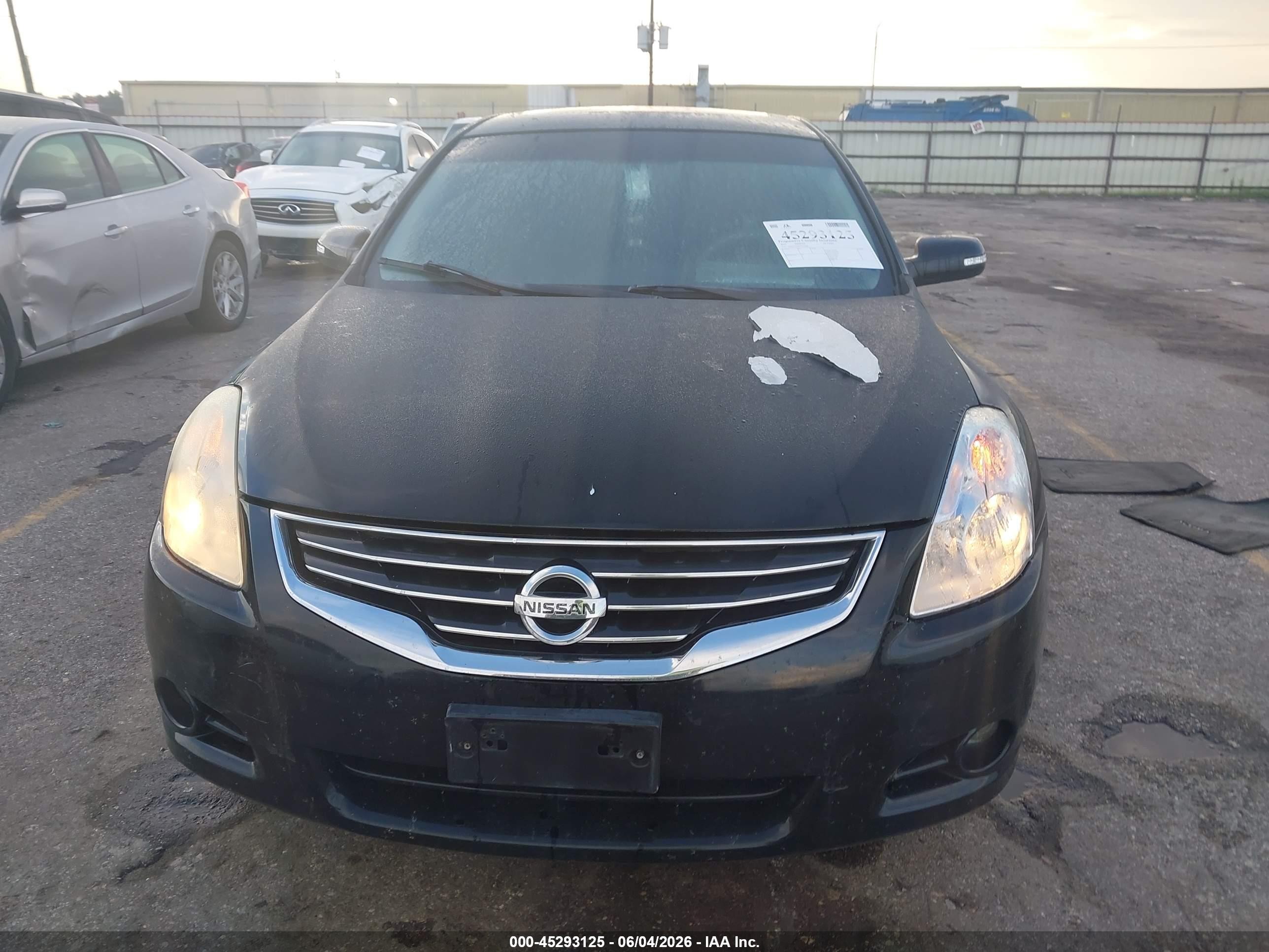 2012 Nissan Altima 2.5 Sl Black vin: 1N4AL2AP6CN517206
